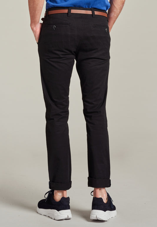 Presley Chino Pants with belt Stretch Twill