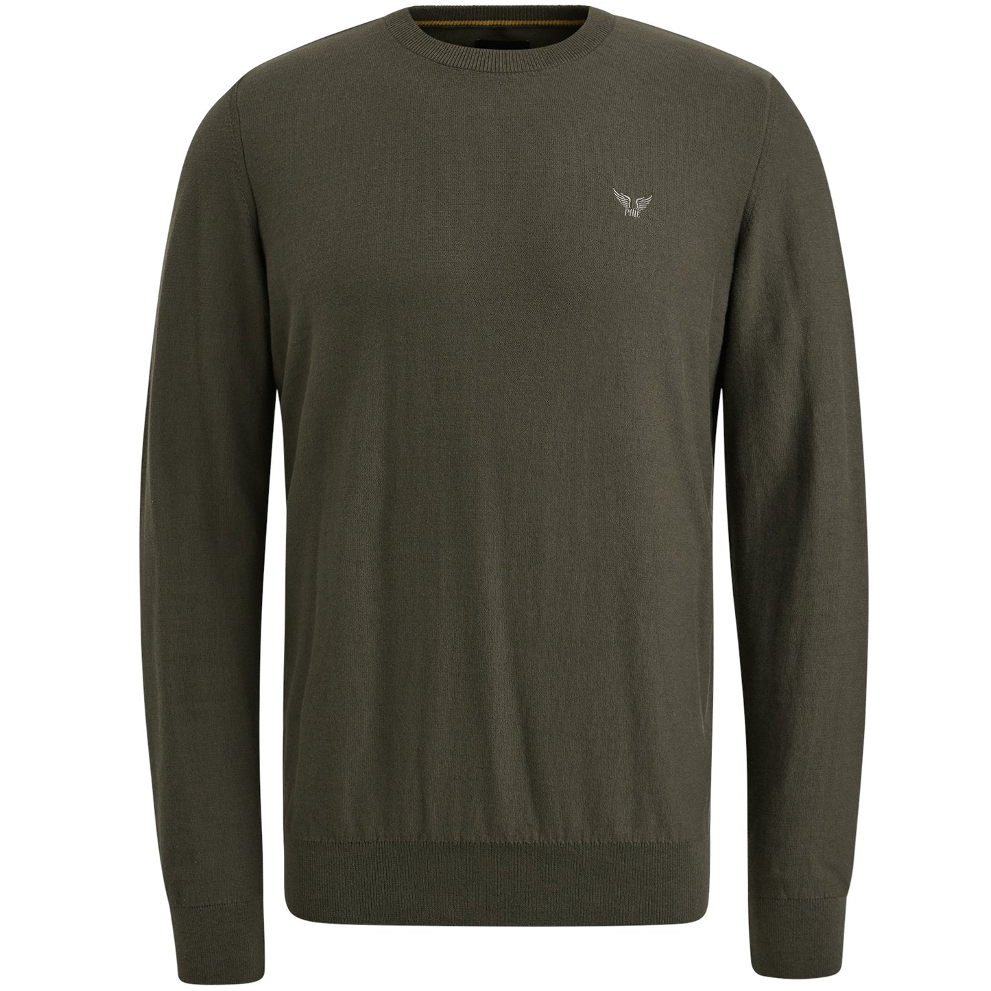 R-neck cotton knit