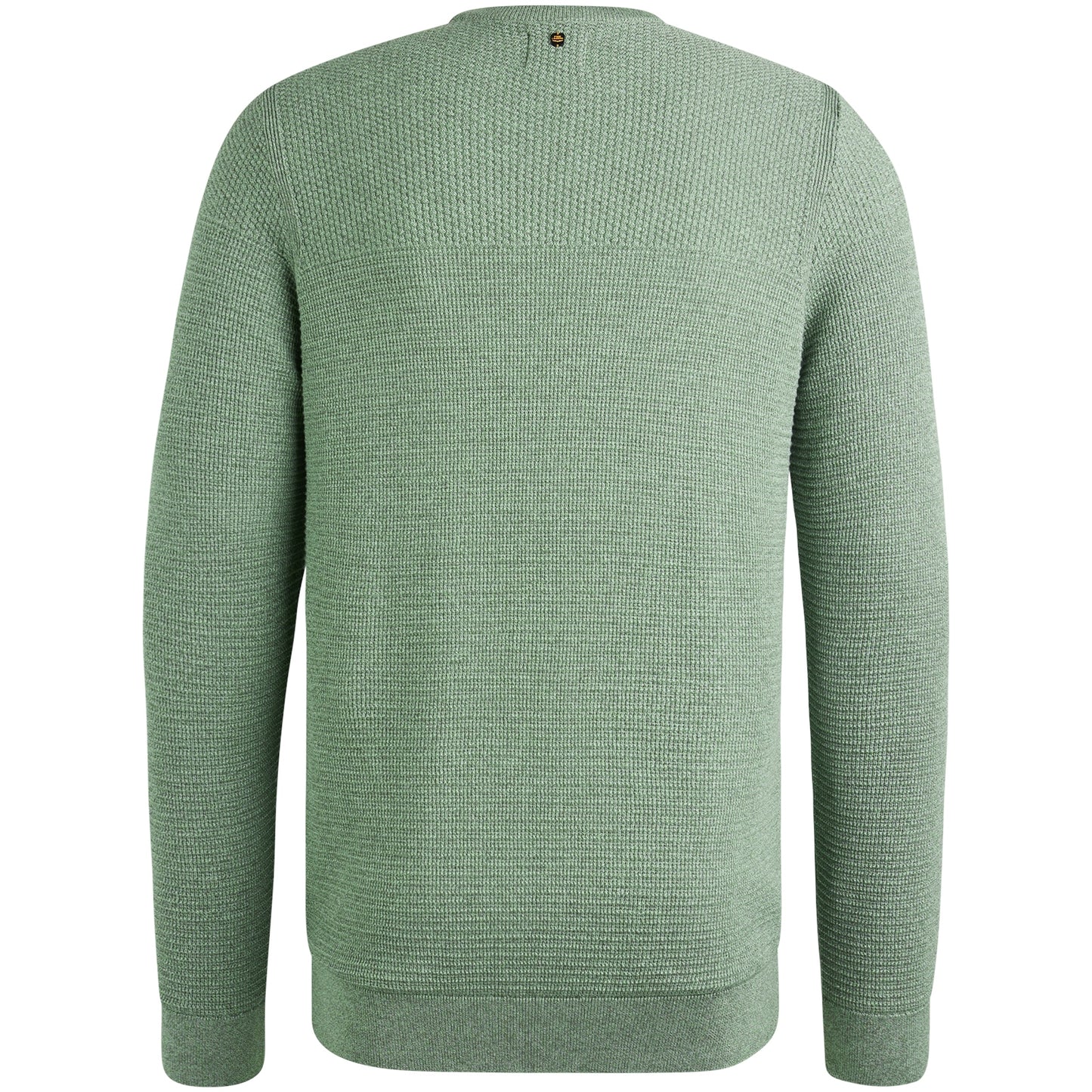Crewneck collar cotton mouline