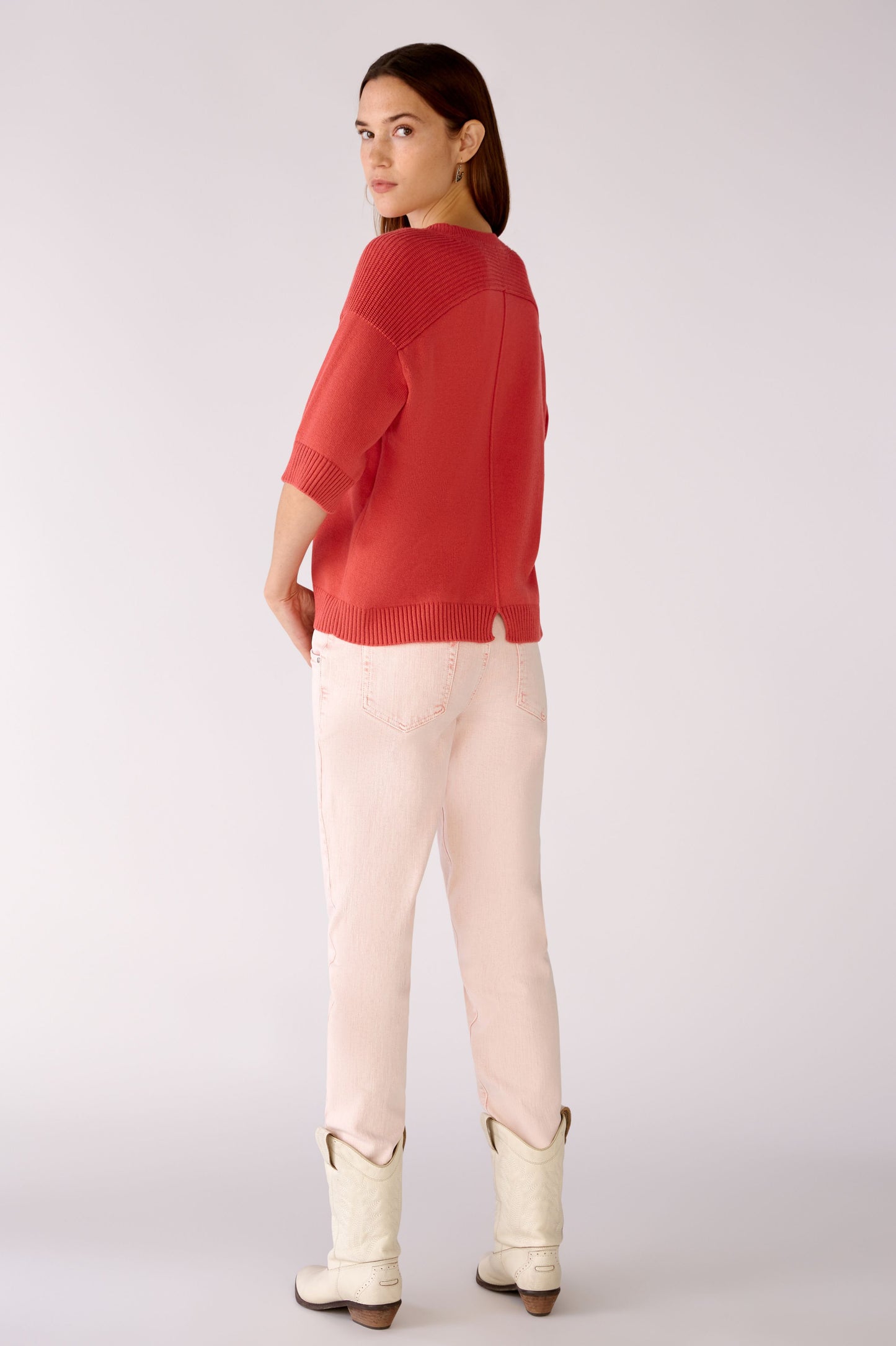 Strickpullover in Baumwollmischung
