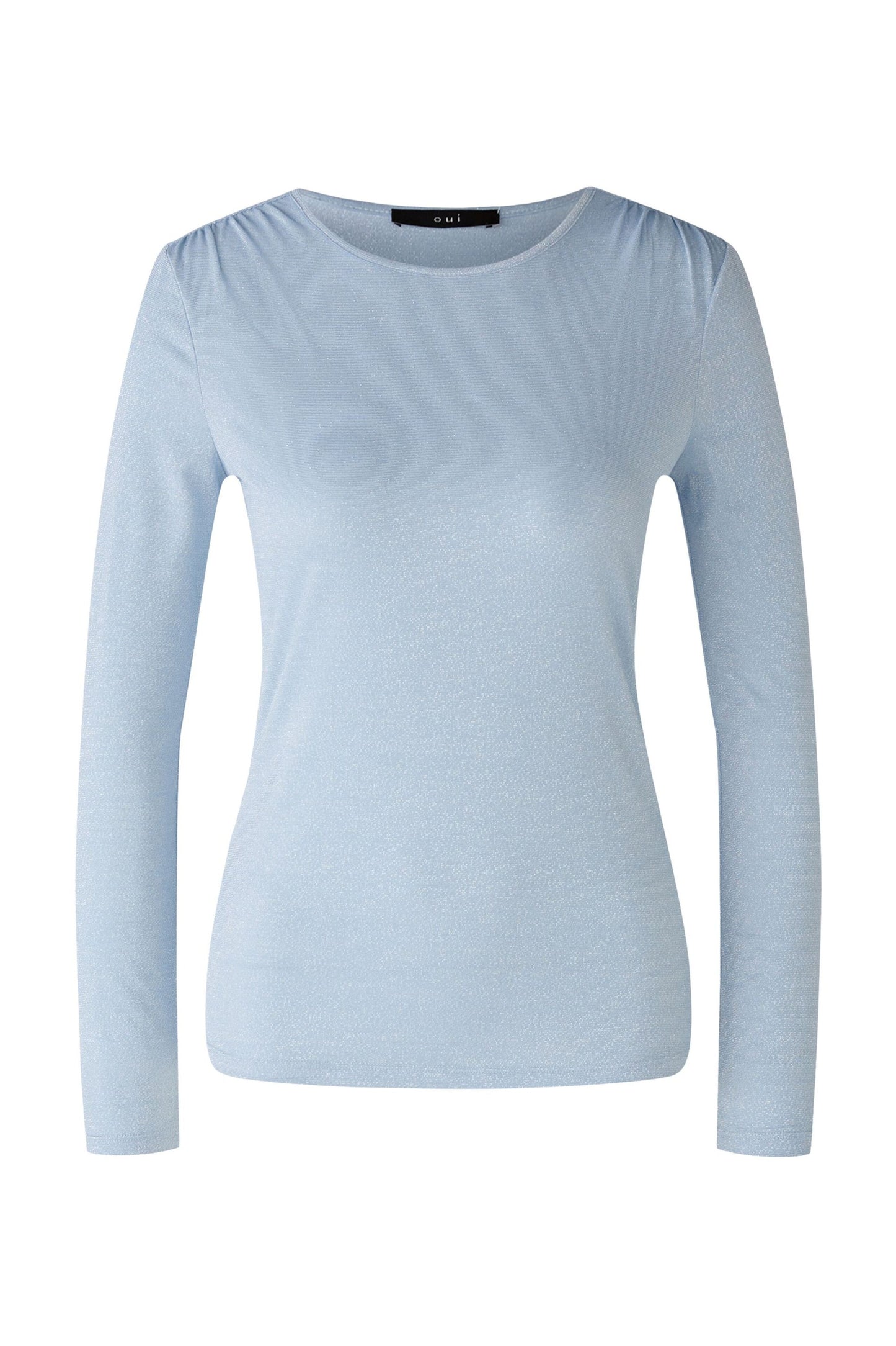 Langarmshirt Viskose-Glanzmischung