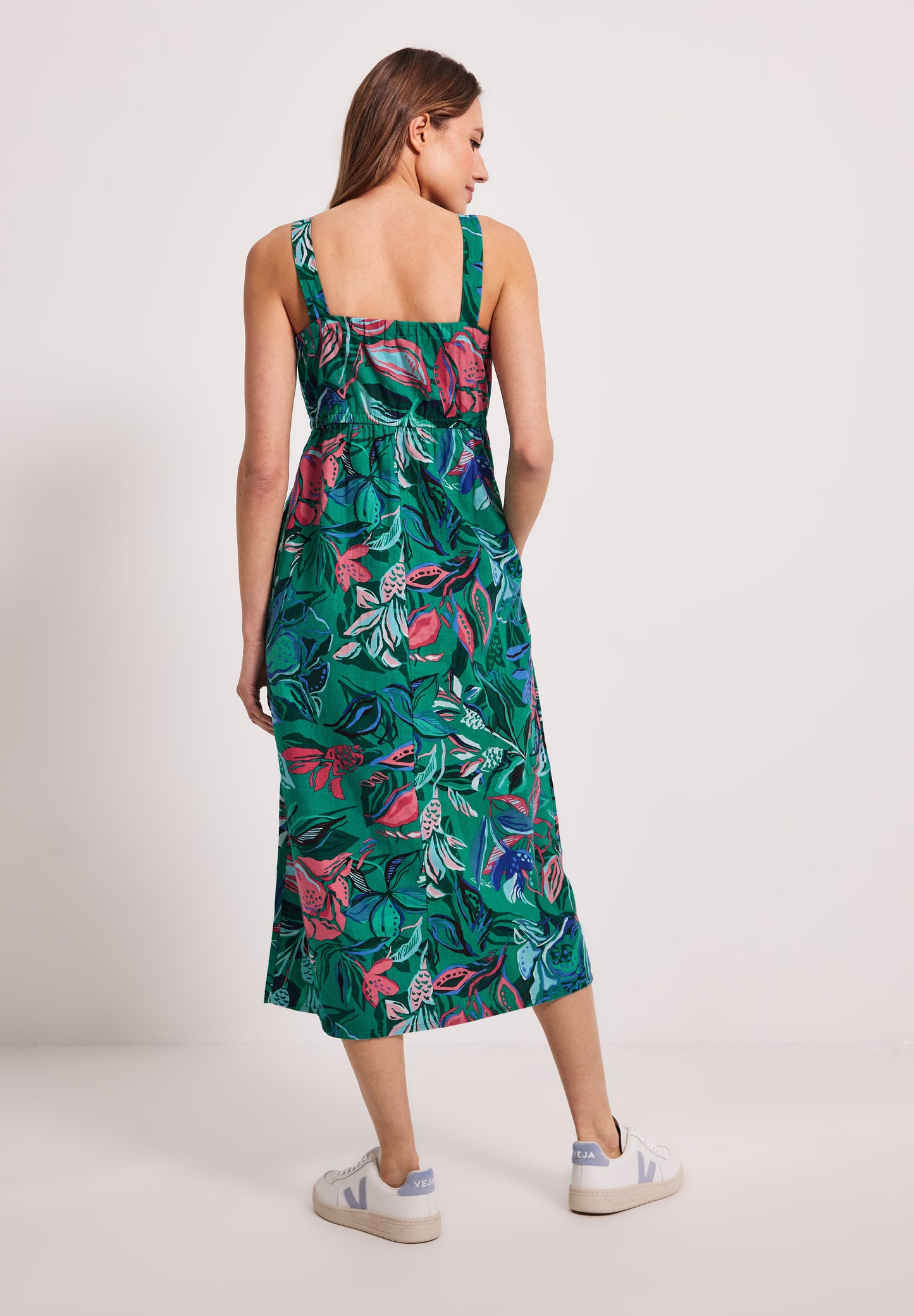 Midi Leinenmix Kleid