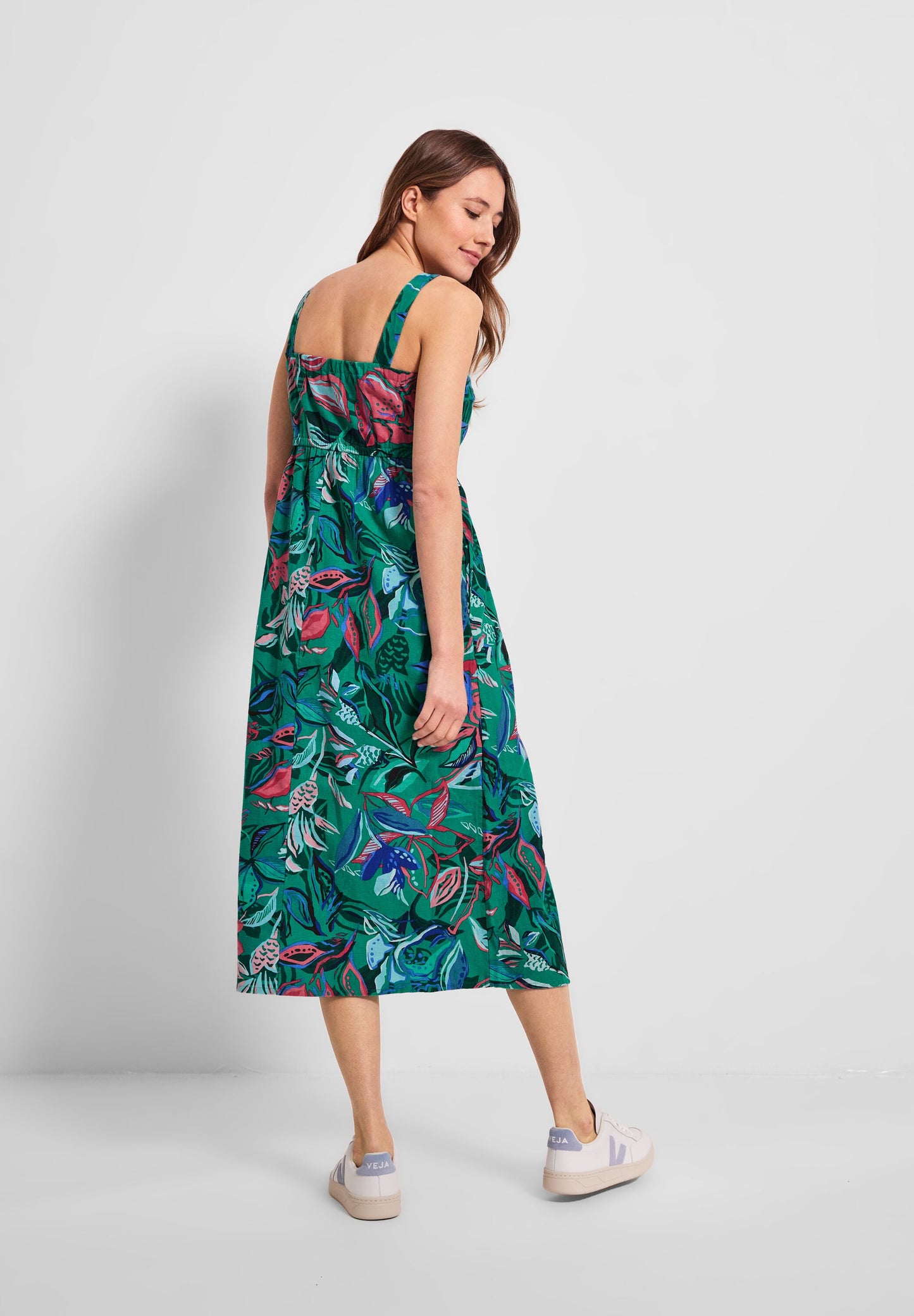 Midi Leinenmix Kleid