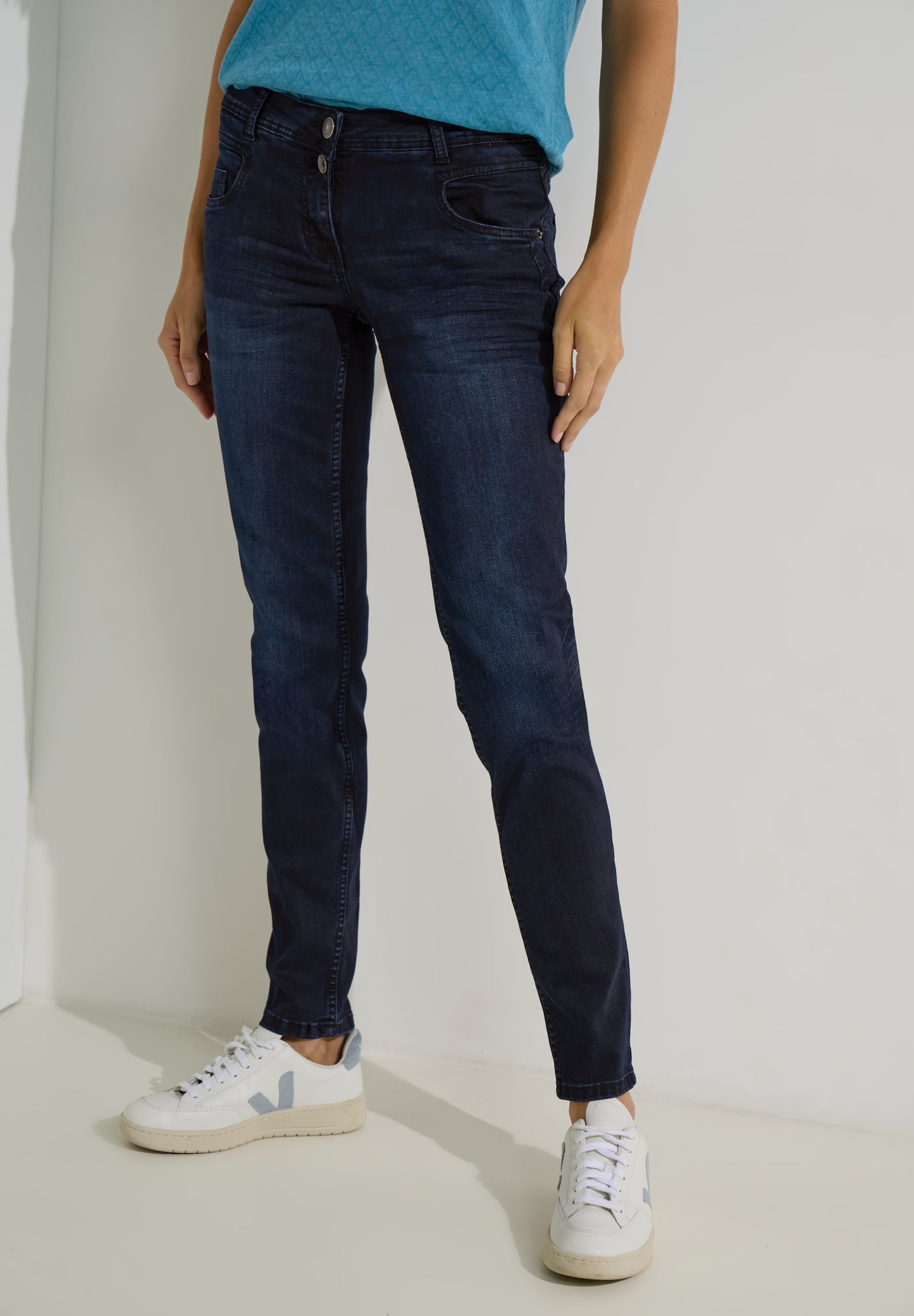 Blaue Loose Fit Jeans