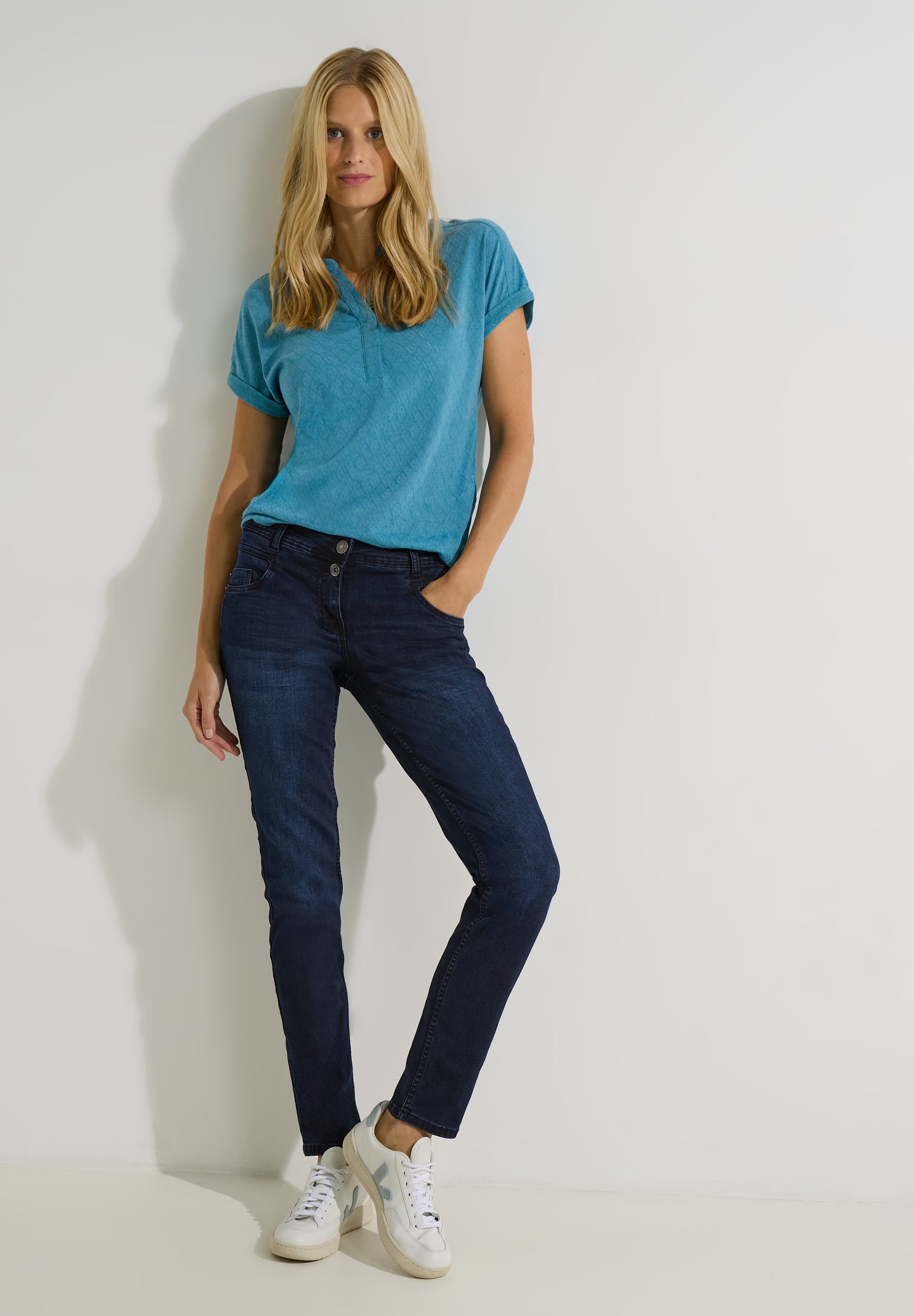 Blaue Loose Fit Jeans