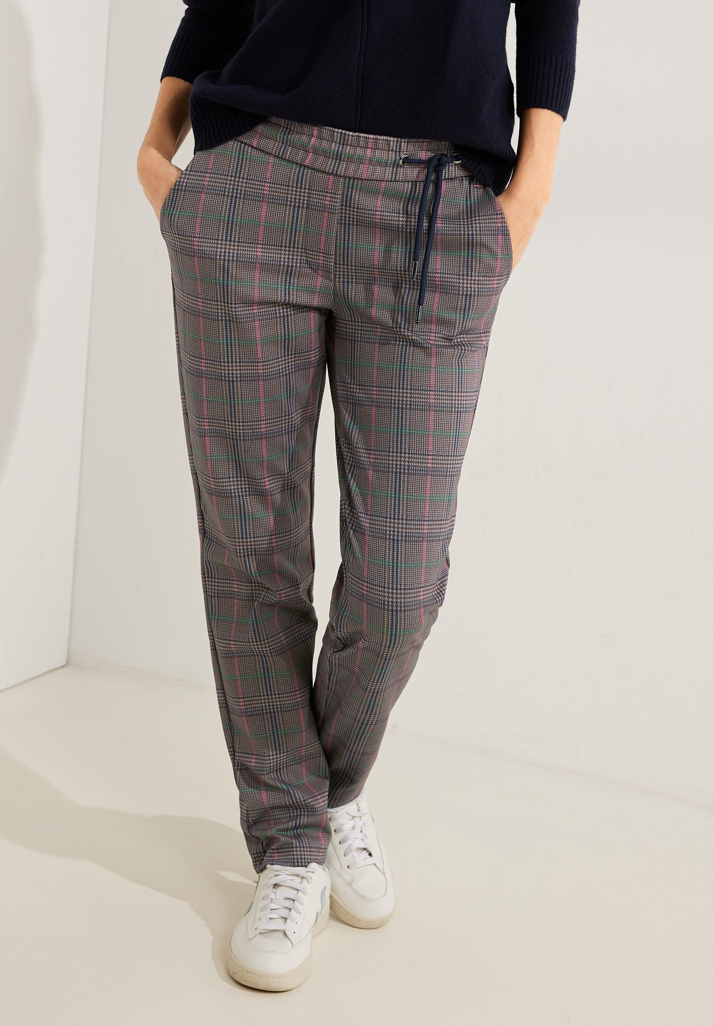 Karierte Casual Fit Hose