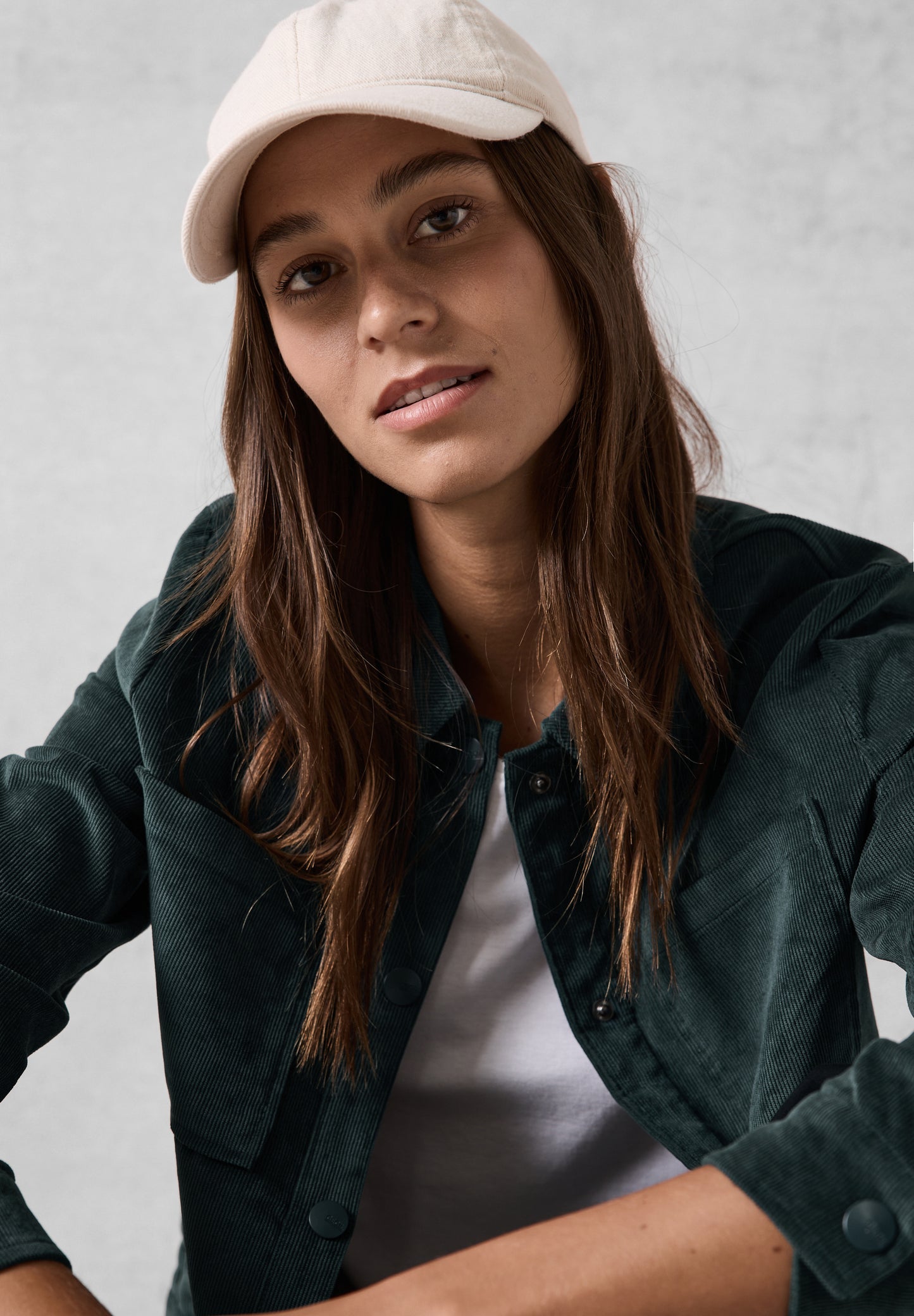 Kurze Cordjacke