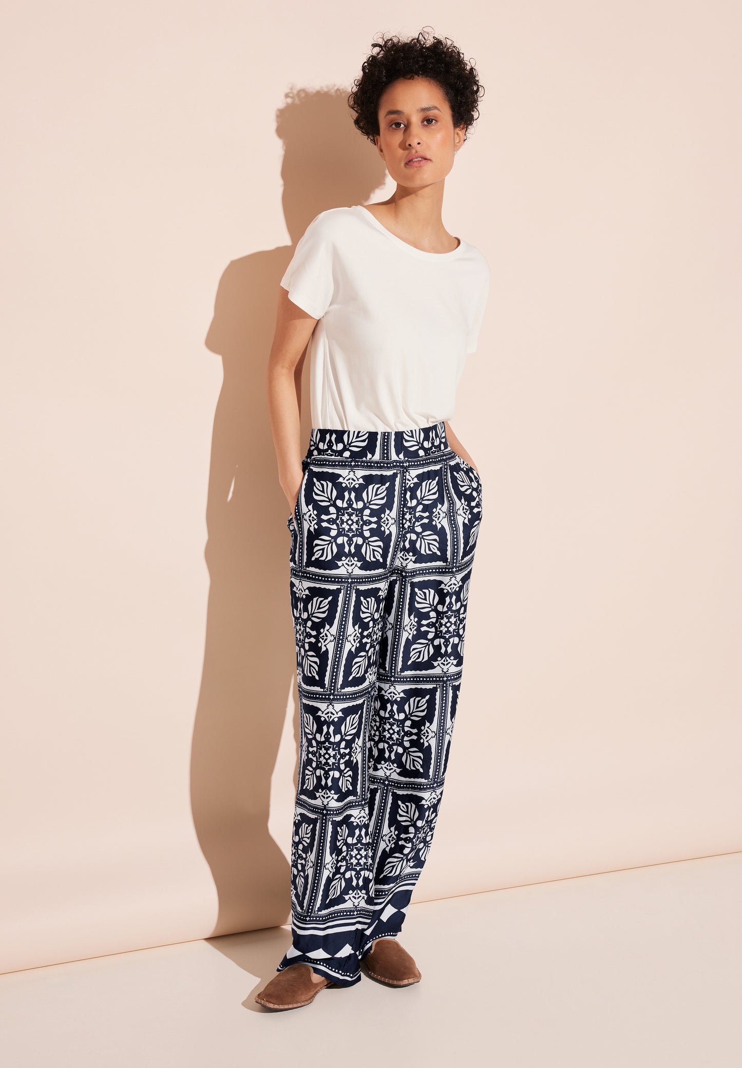 Satin Print Hose