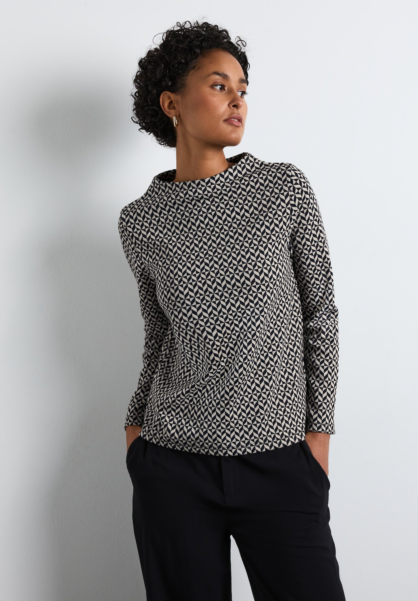 Bedrucktes Langarmshirt