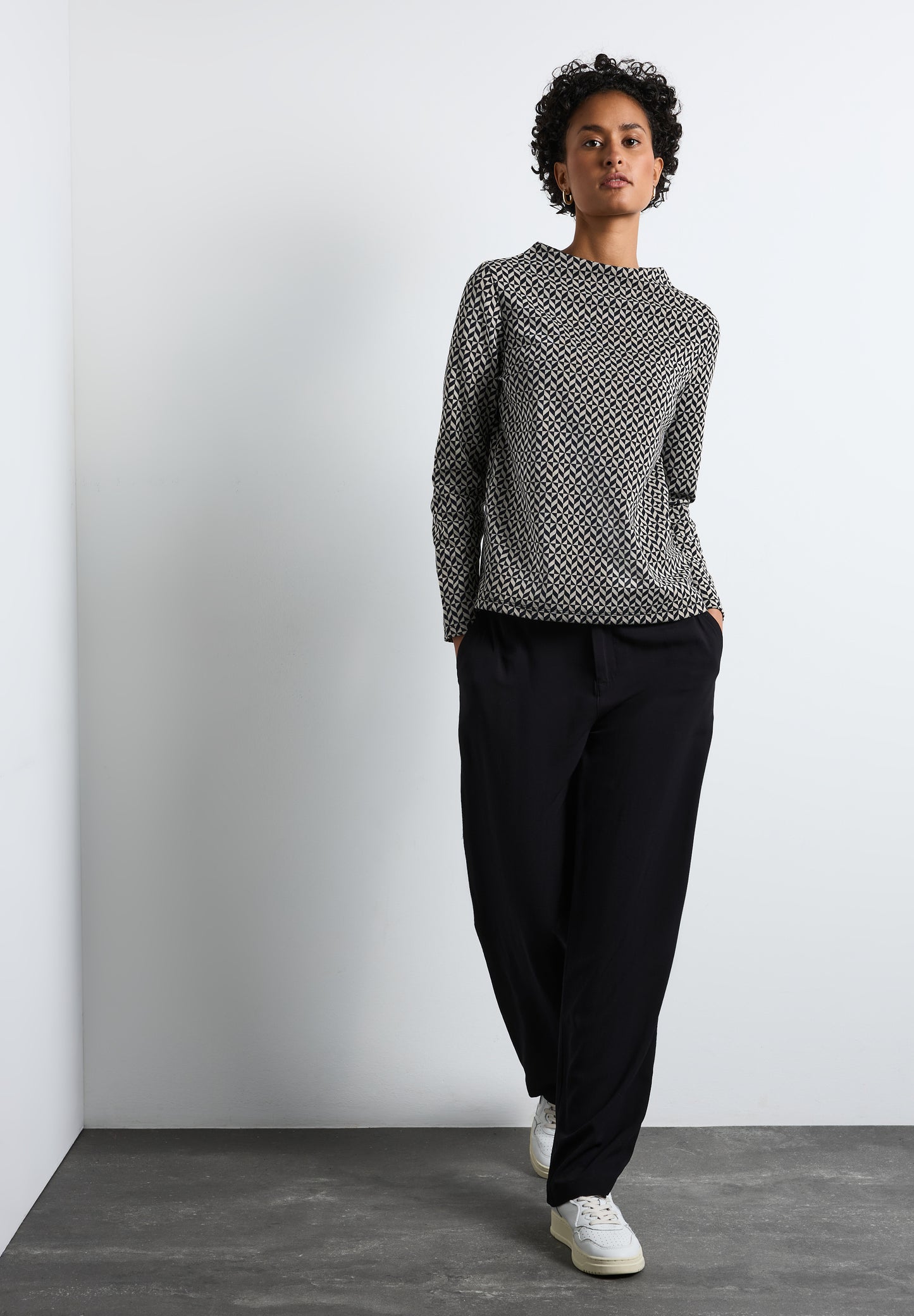 Bedrucktes Langarmshirt
