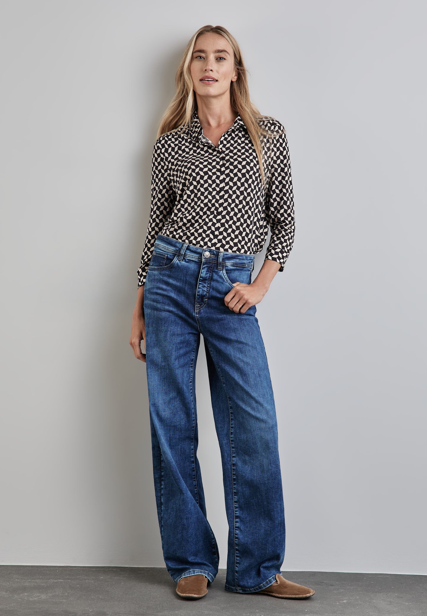 Jersey-Bluse