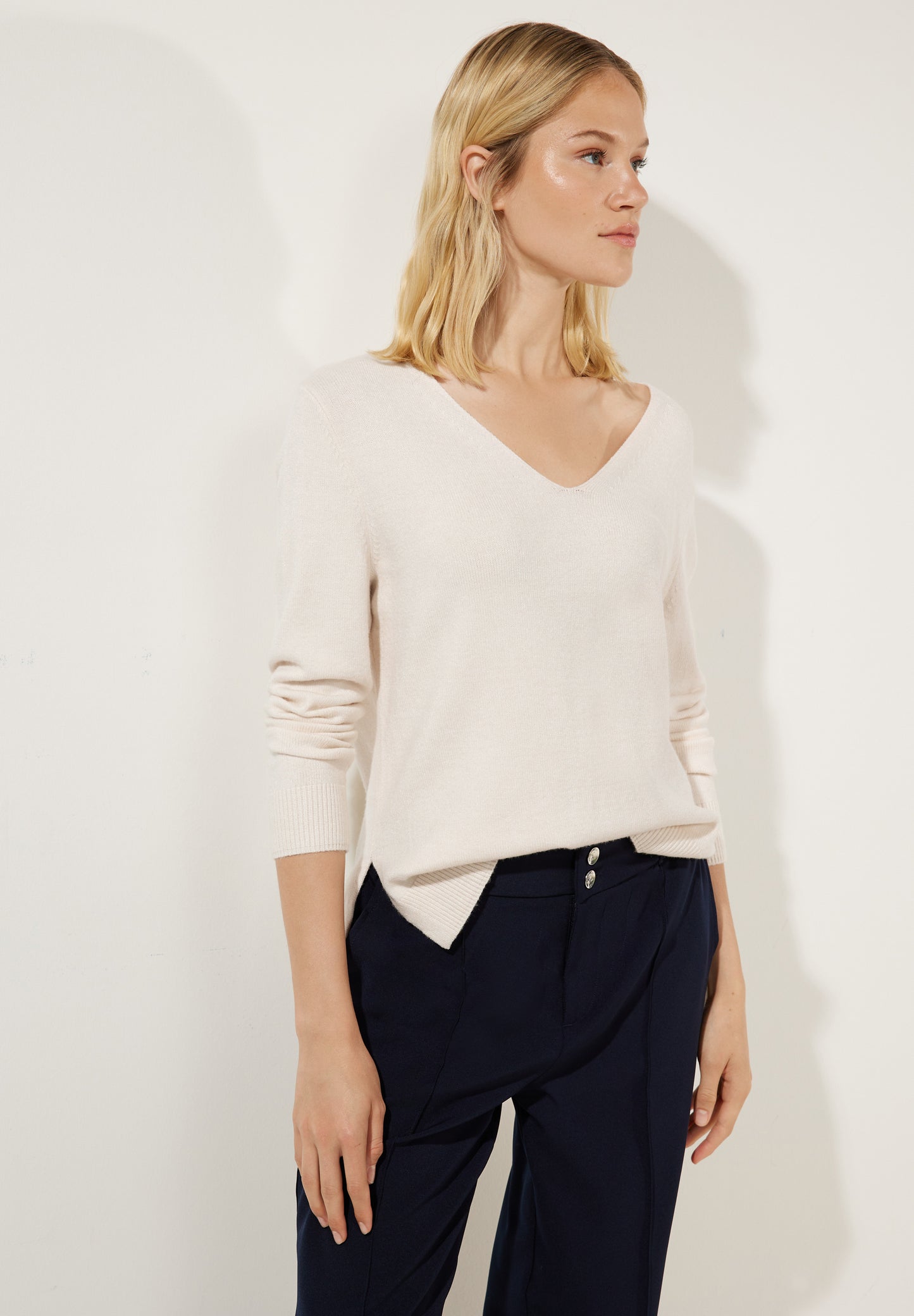 Pullover mit V-Ausschnitt