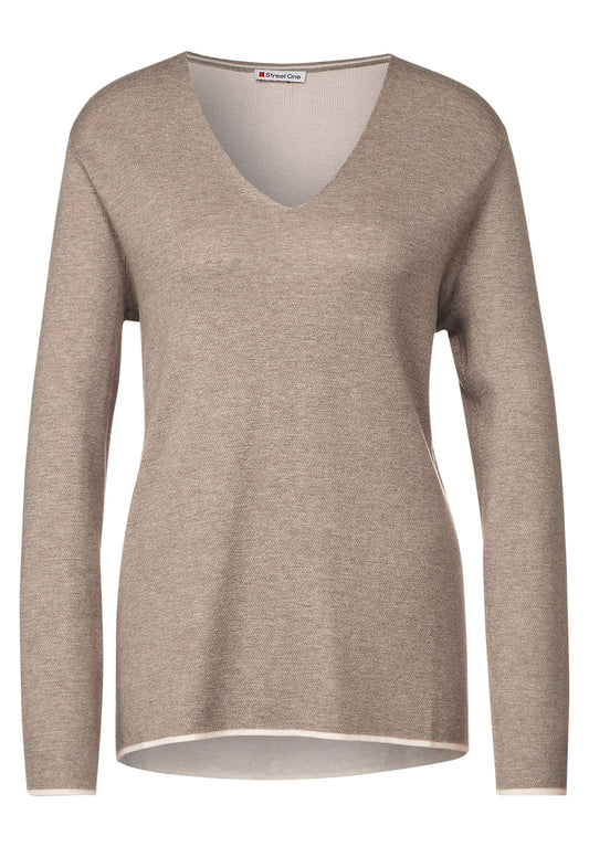 Pullover mit V-Ausschnitt