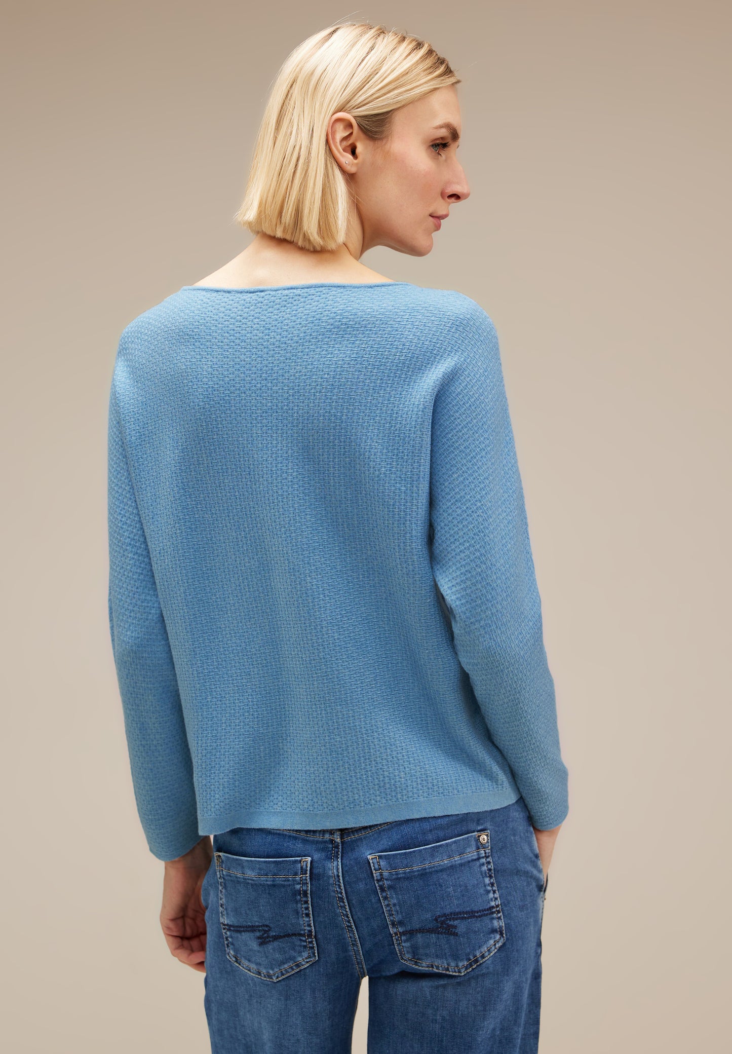 Struktur Strickpullover