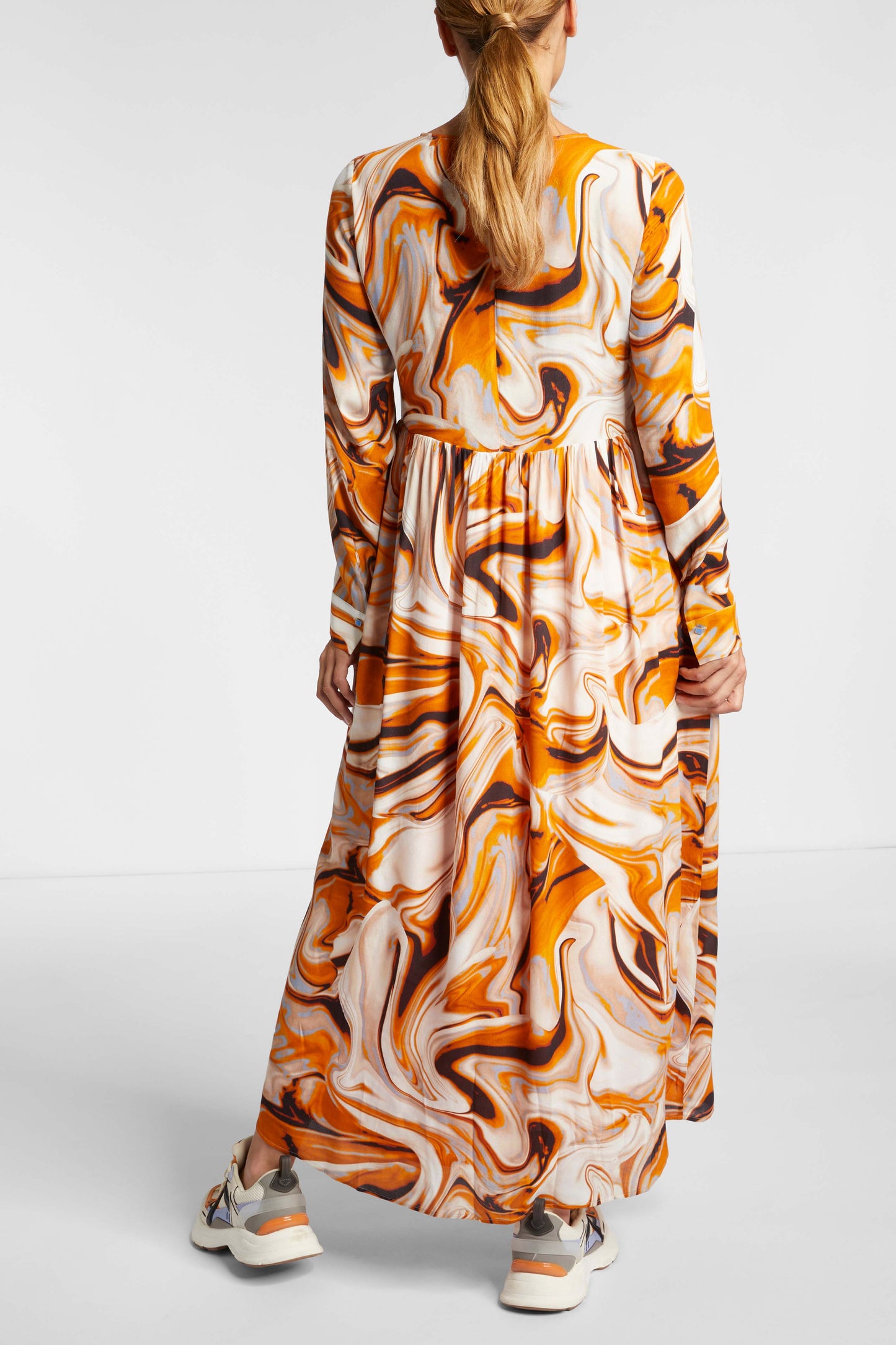 printed maxi dress