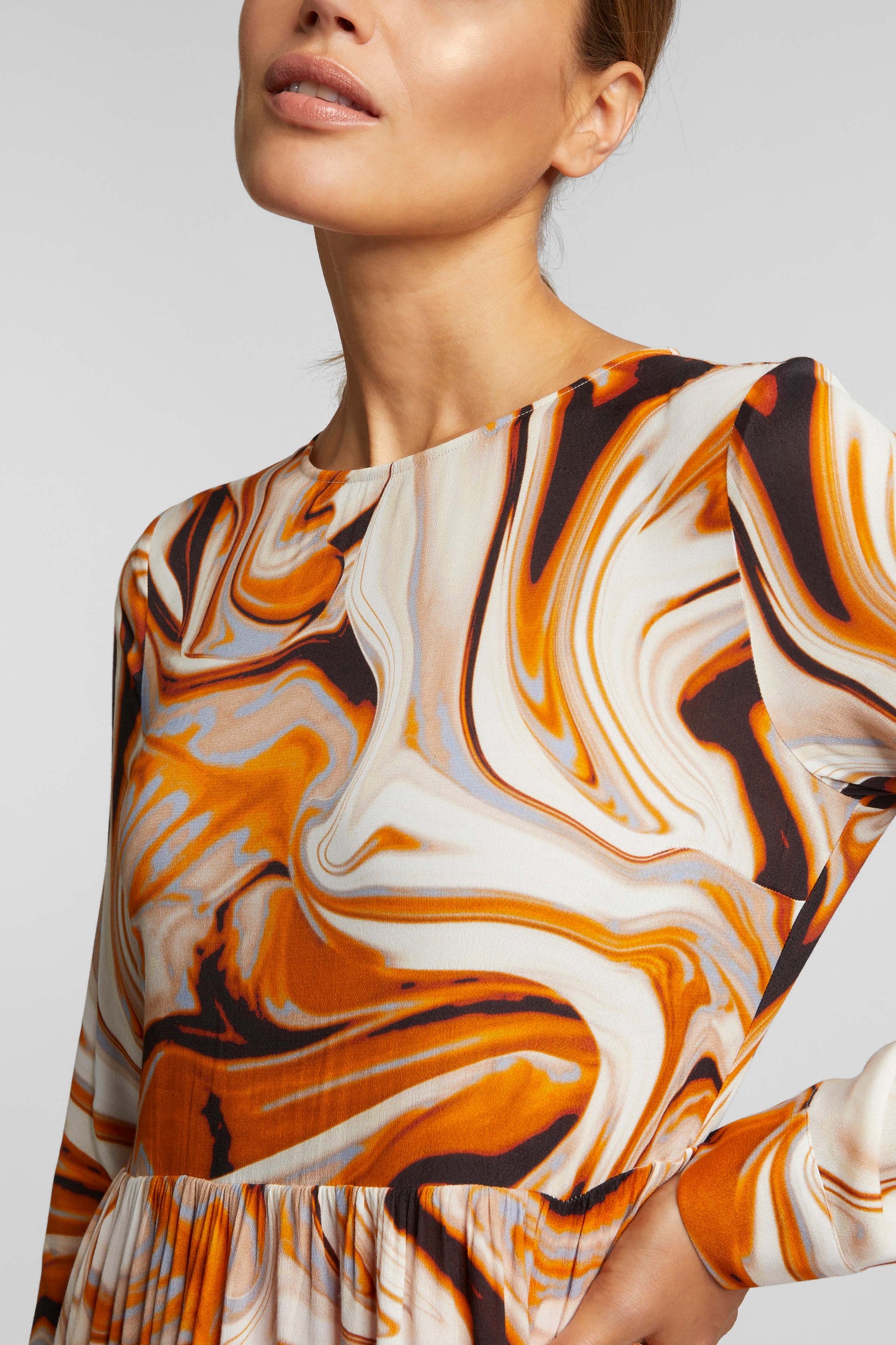 printed maxi dress