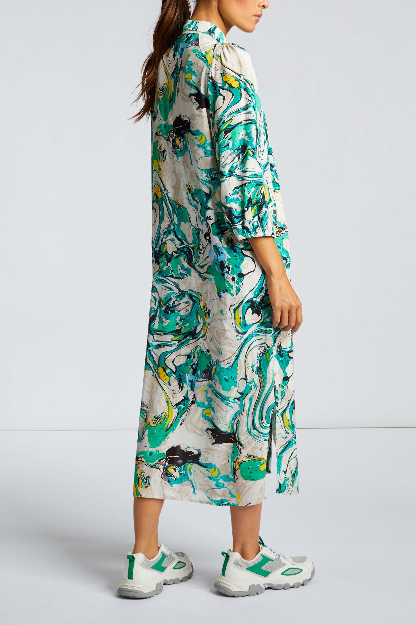 printed midi dress