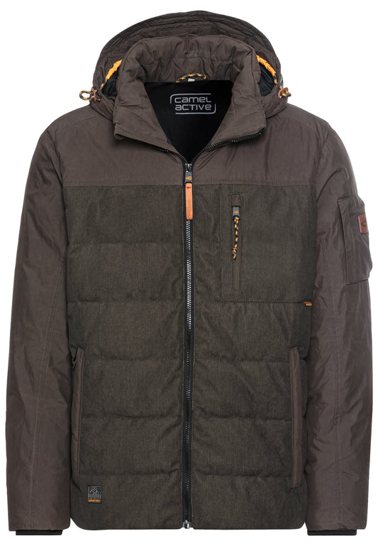 Stepp-Blouson mit abnehmbarer Kapuze