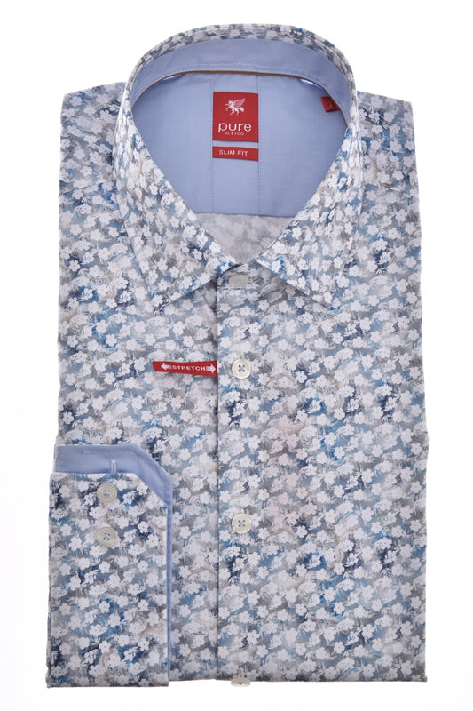 PURE- City Hemd Red Langarm