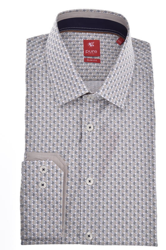 PURE- City Hemd Red Langarm