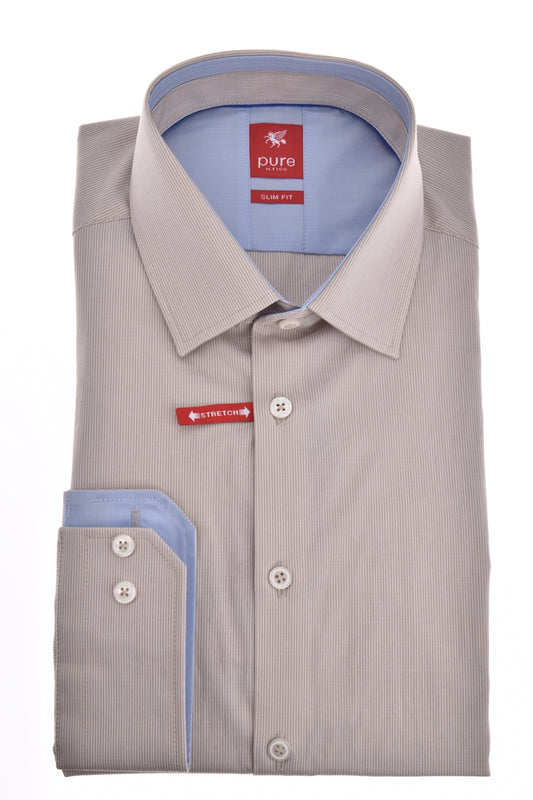 PURE- City Hemd Red Langarm