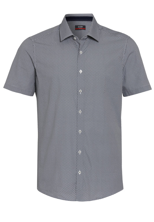 PURE- City Hemd slim fit Halbarm