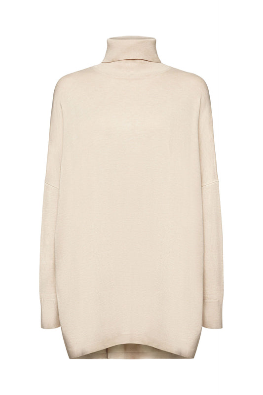 Rollkragenpullover mit Fledermausärmeln