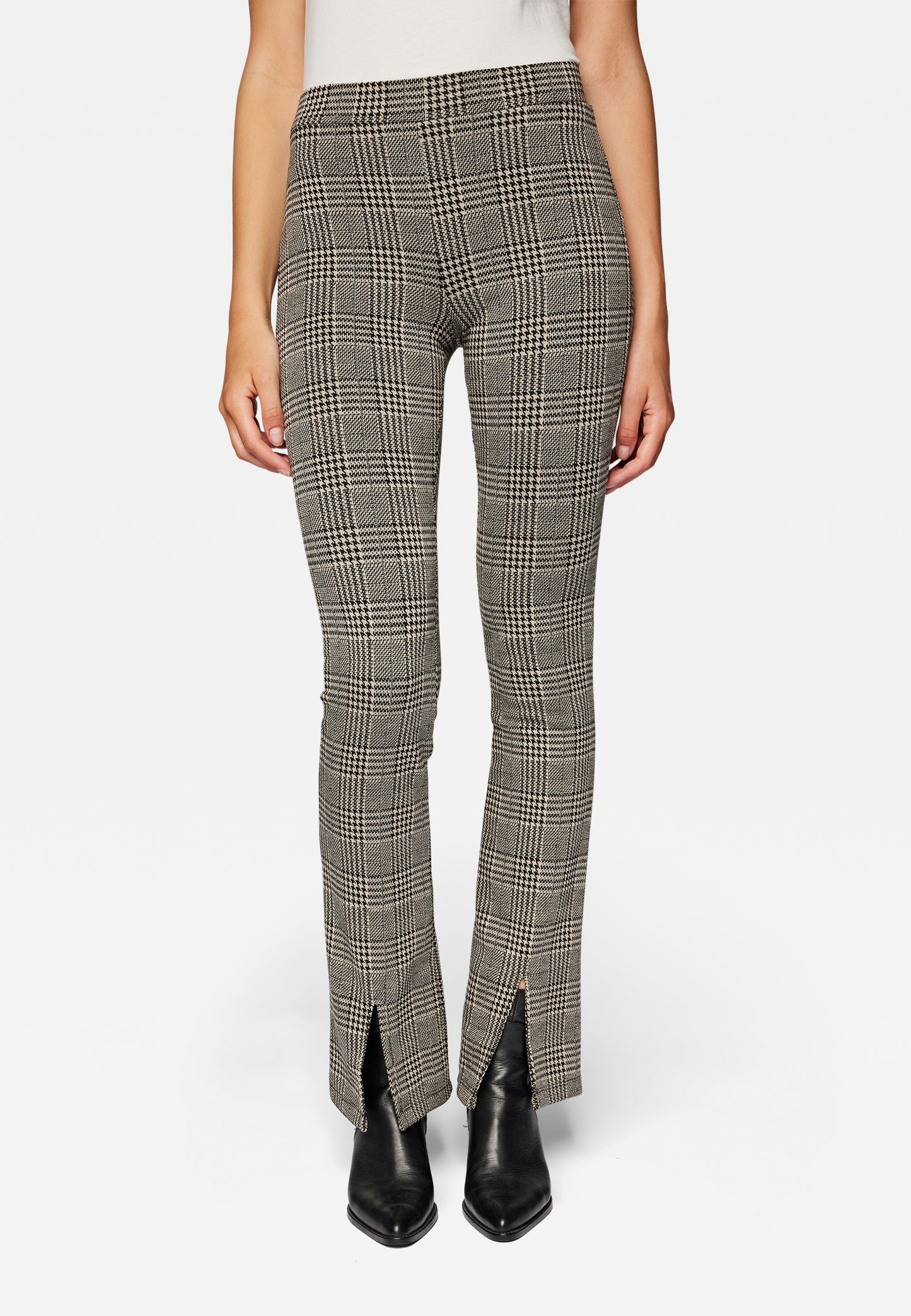 CHECK KNIT PANTS