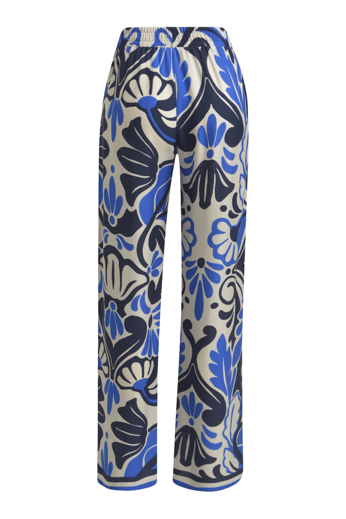 wideleg pants with elastic waist
