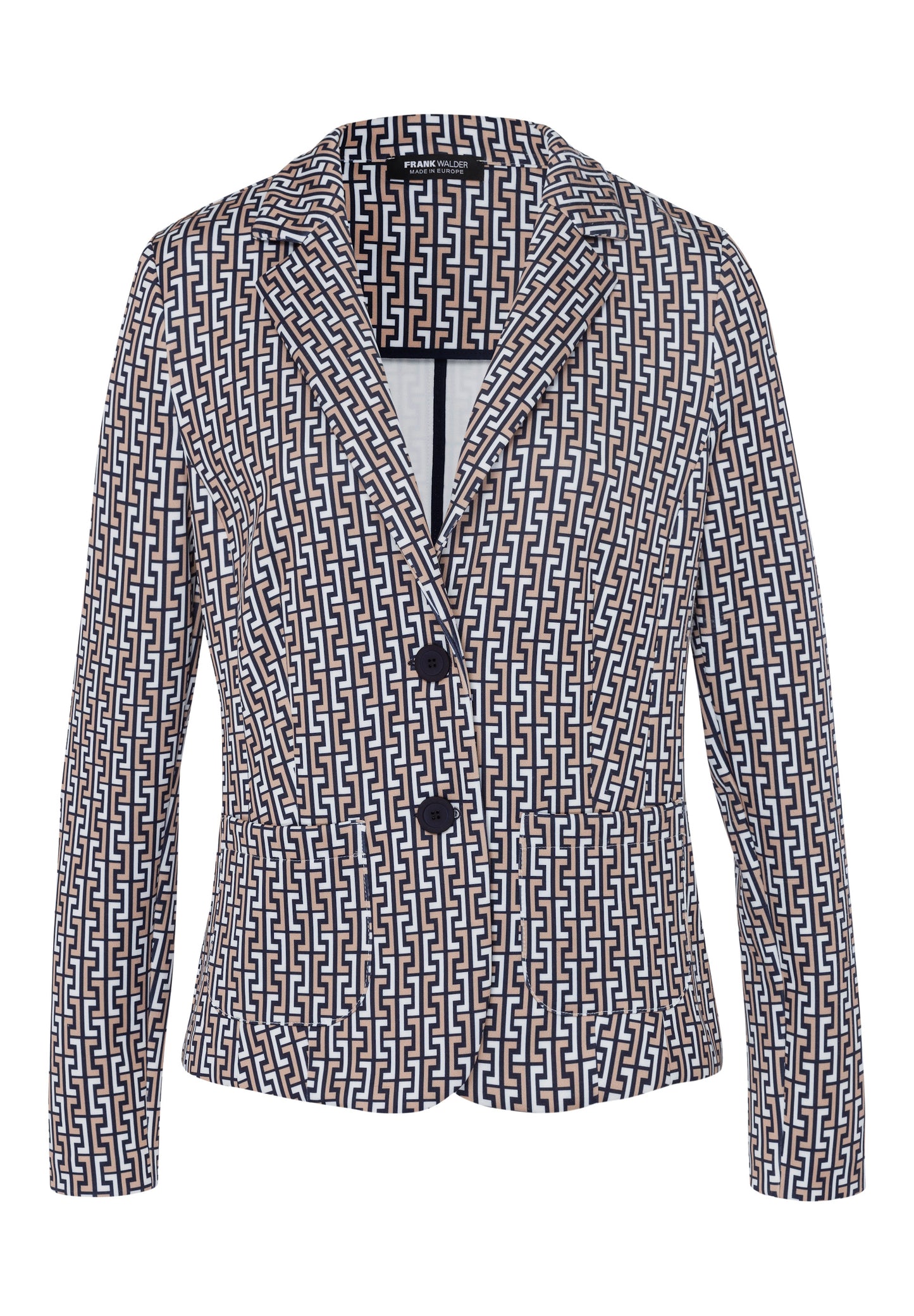 Reversblazer ELEMENTS mit auffälligem Print