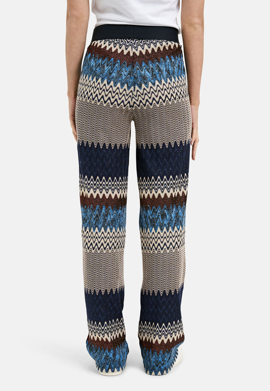 Pants w elastic wb and wide legs