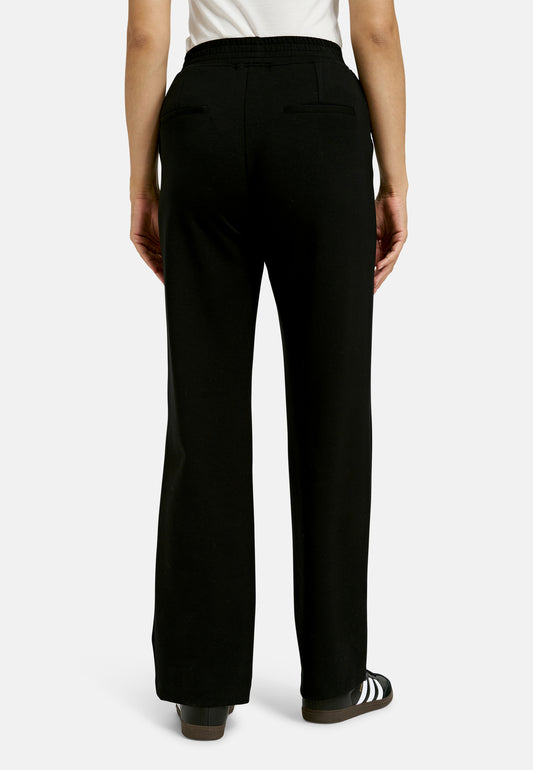 wideleg pants with elastic at back waist and french pockets