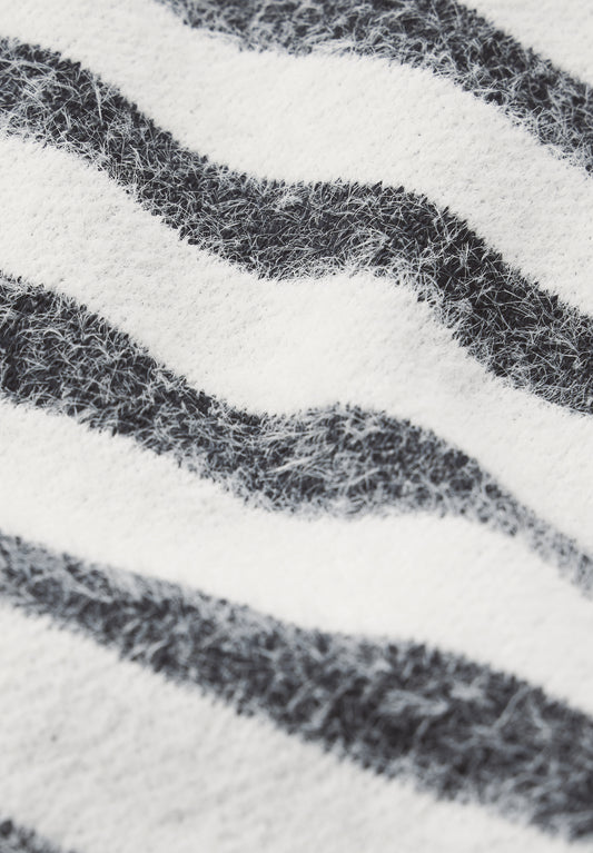 Gestreiftes Federgarn Shirt