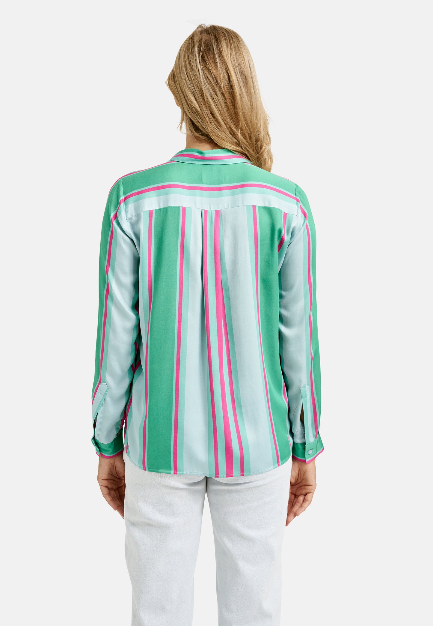Blouse w collar and placket + 1/1 sleeves