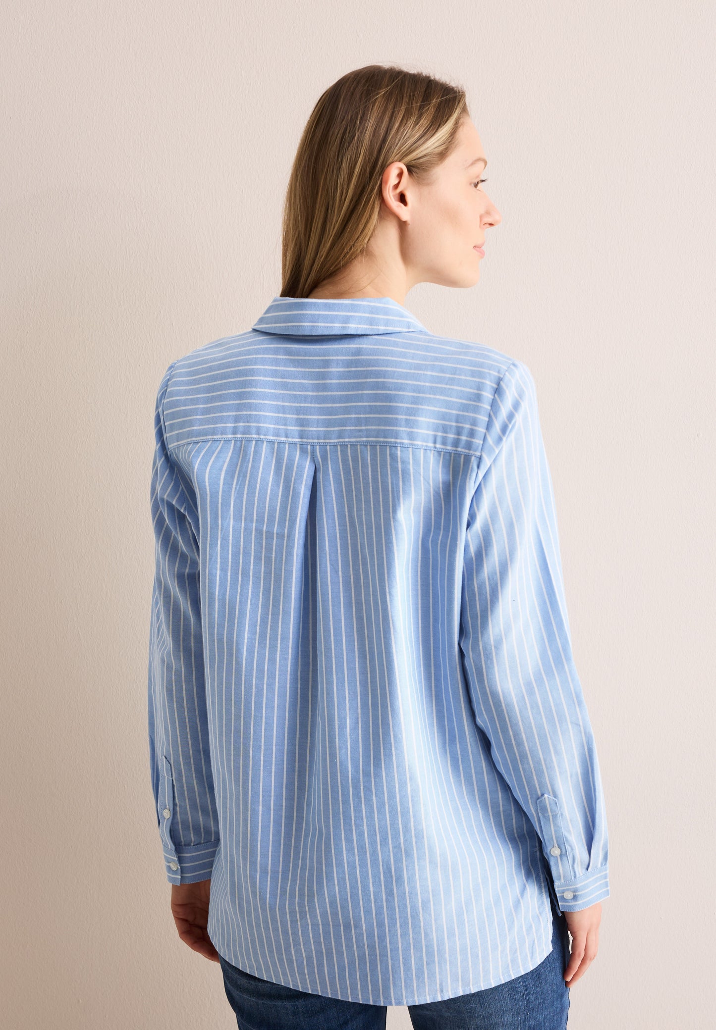 Gestreifte Oxford Bluse