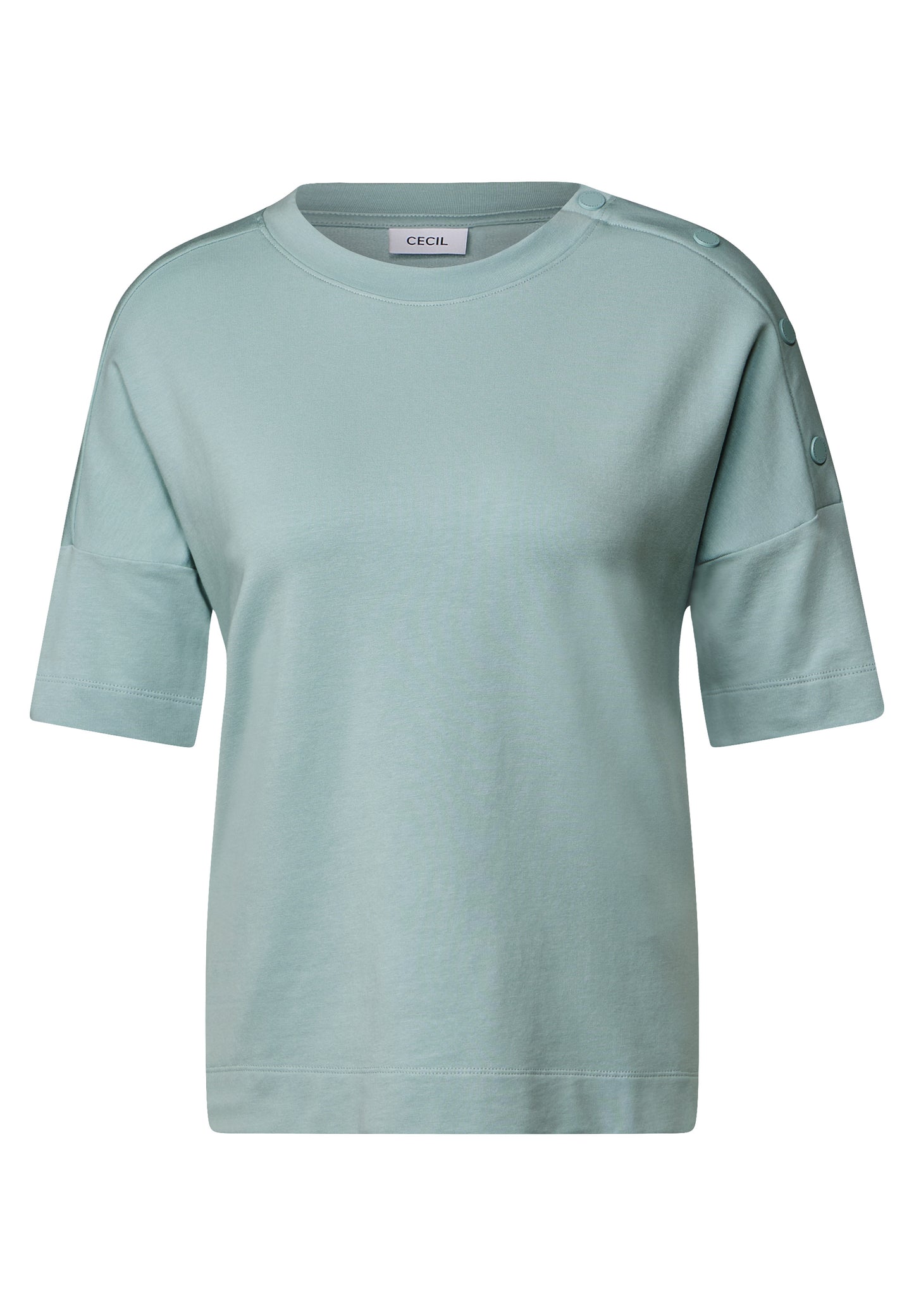 T-Shirt mit Knopfdetail