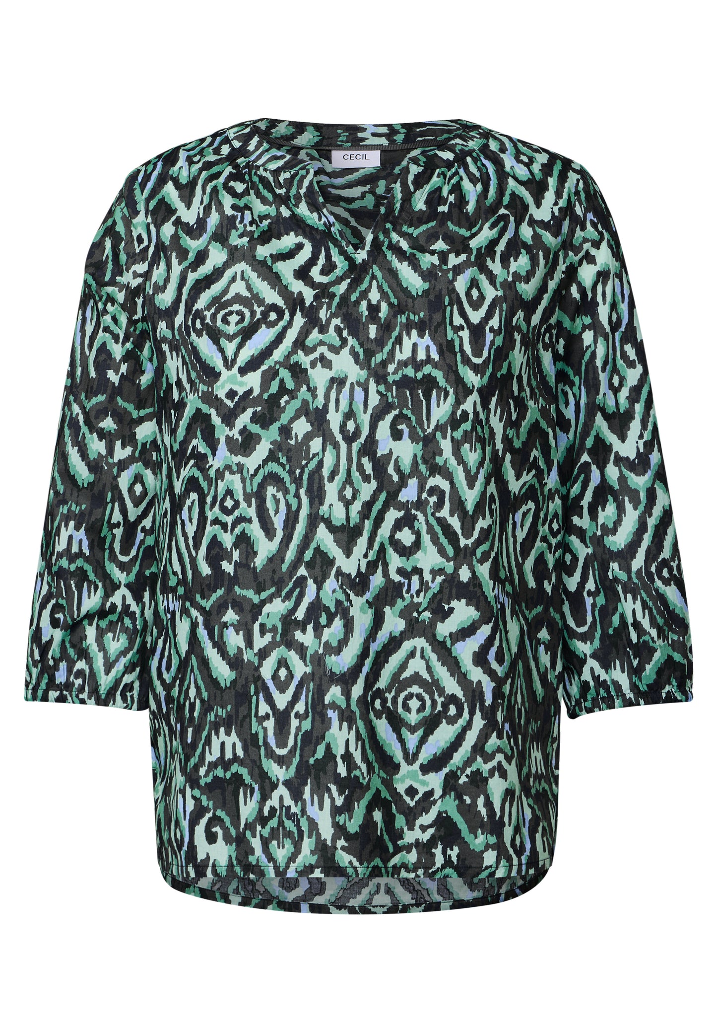 Bedruckte Baumwollbluse