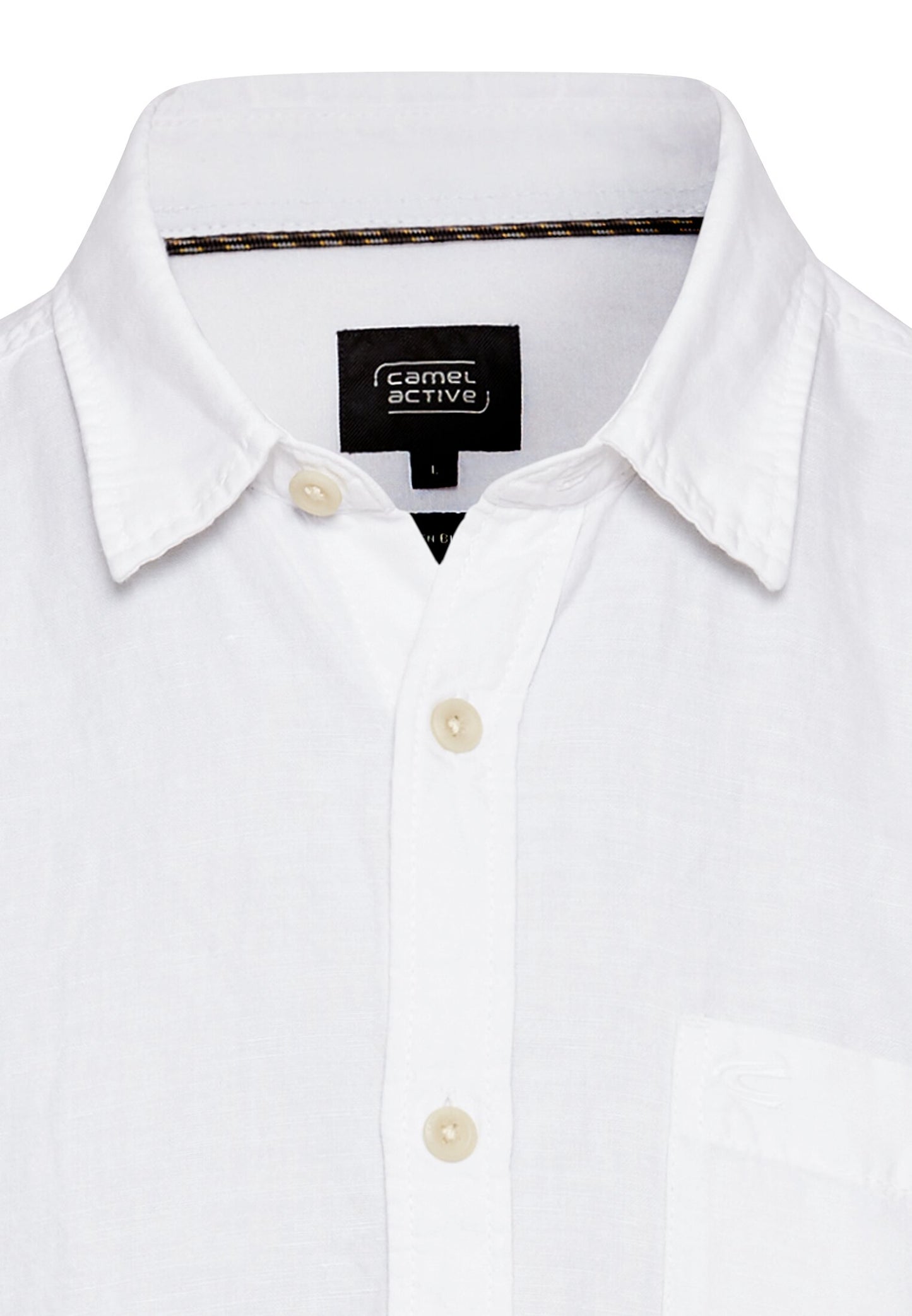 Langarm-Leinenhemd mit Soft-Wash-Veredelung