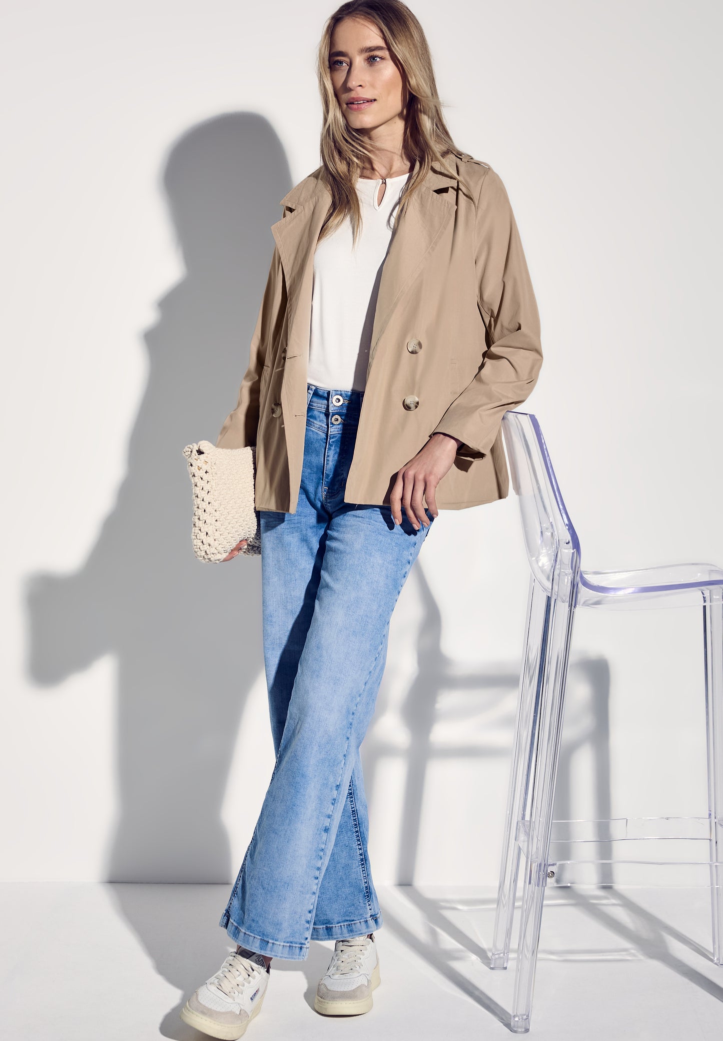 Doppelreihiger Trenchcoat