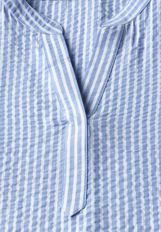 Gestreifte Seersucker Bluse