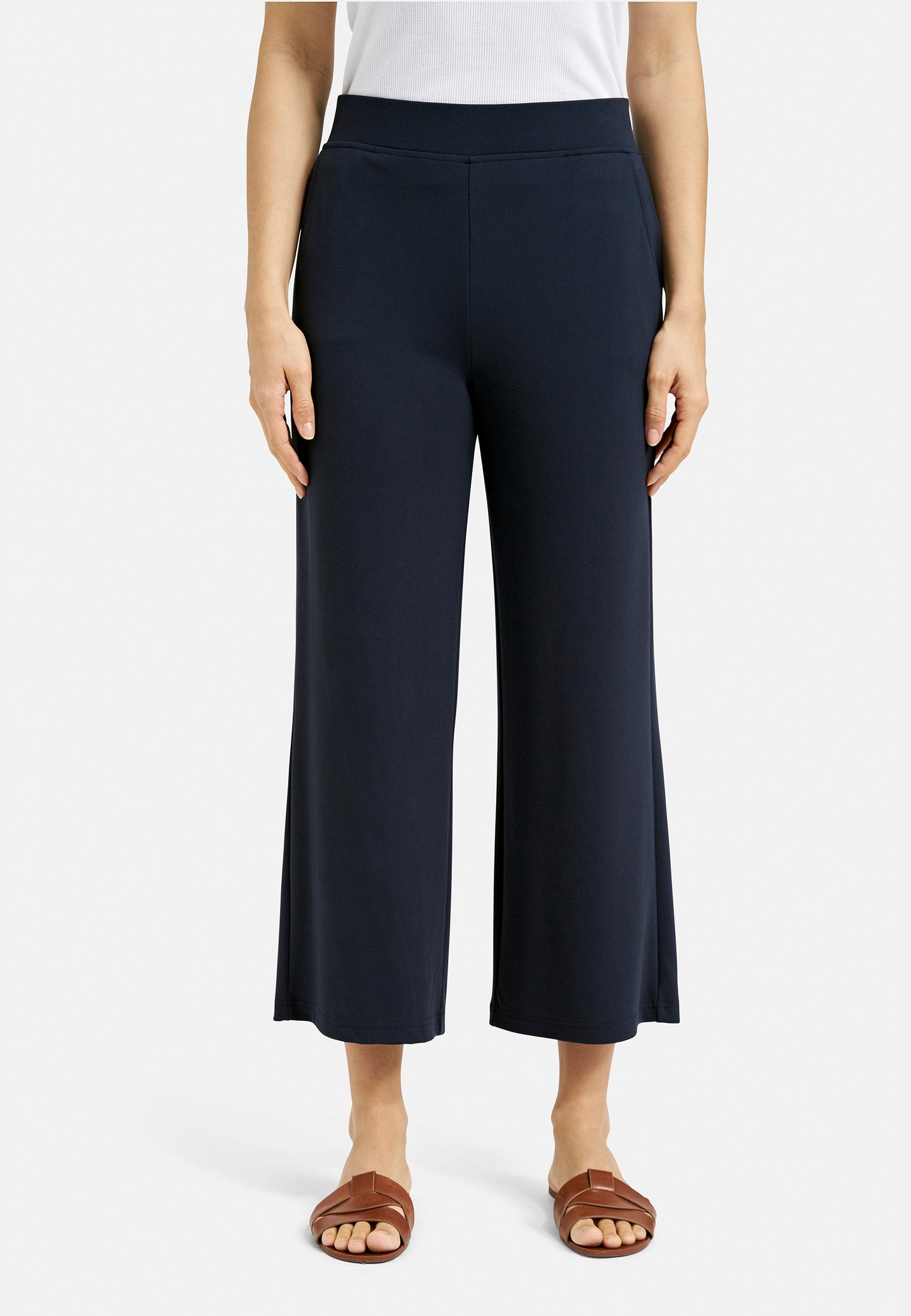 culotte pants w elastic wb, french pockets