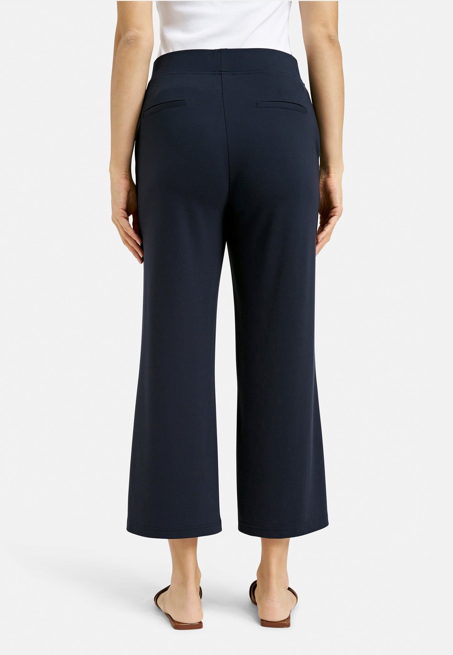 culotte pants w elastic wb, french pockets