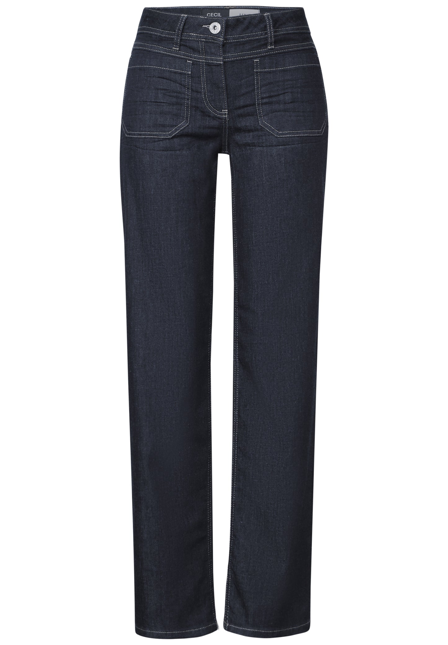 Wide Leg Rinsed Jeans