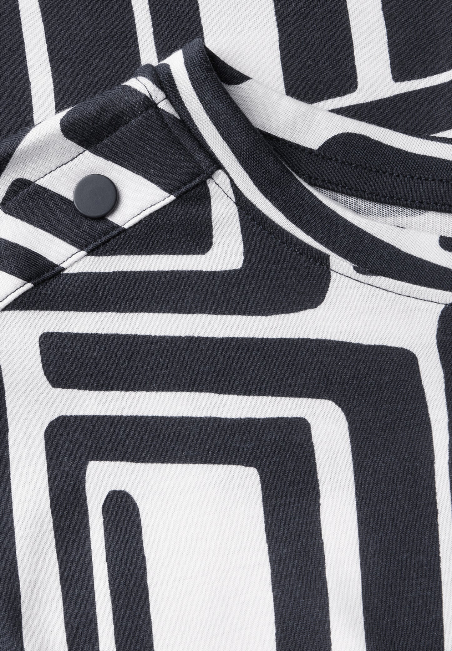 Print-Shirt mit Knopfdetail