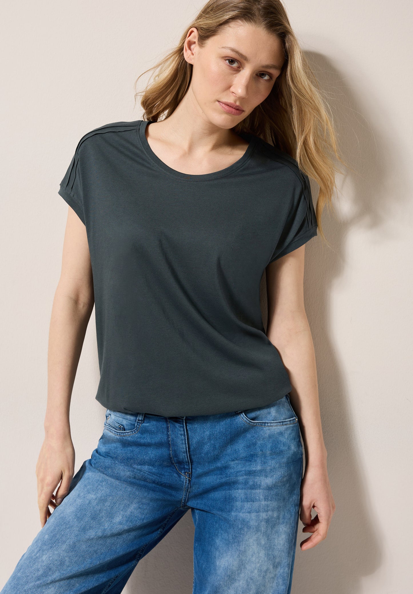 Shirt in Unifarbe