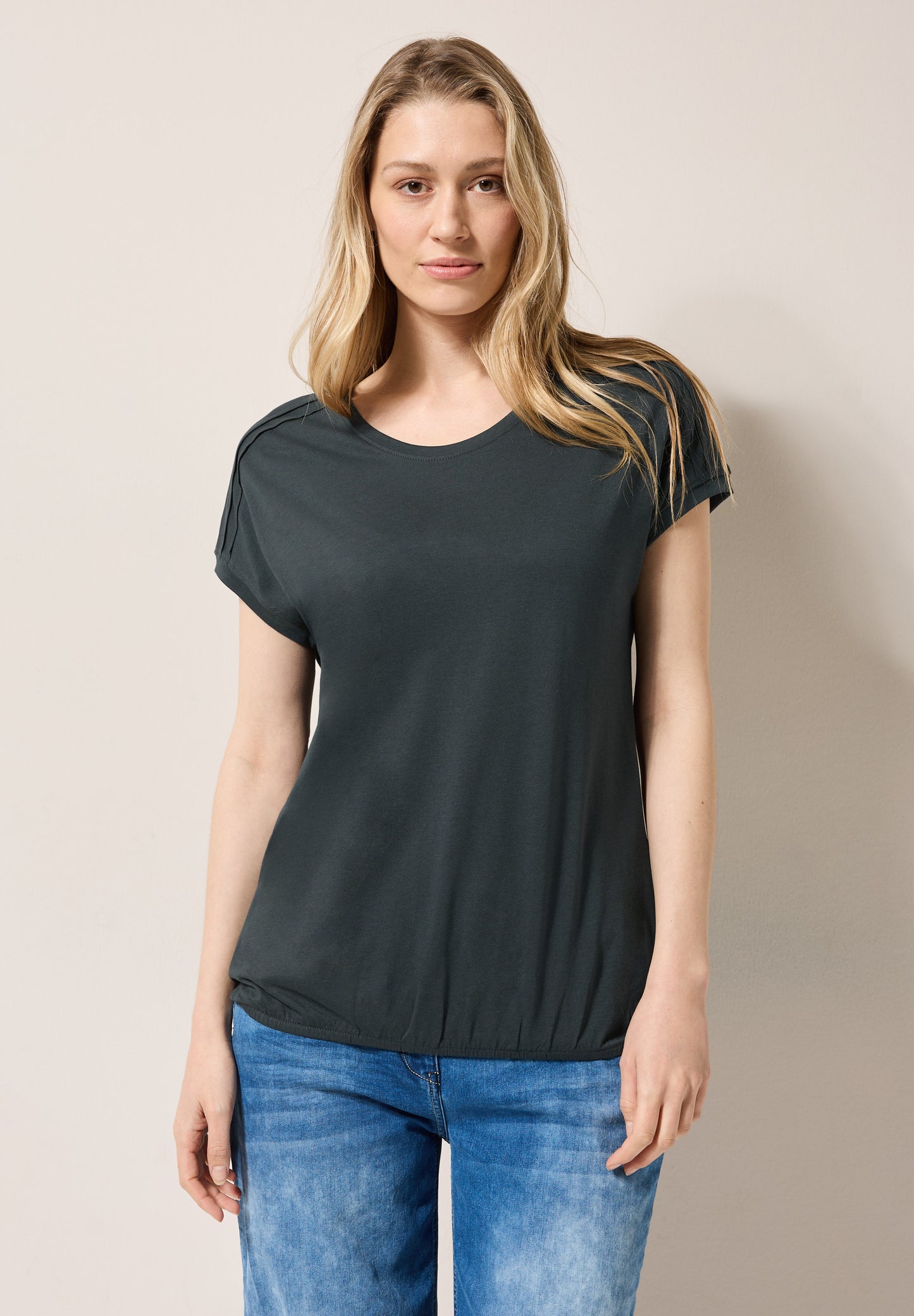 Shirt in Unifarbe
