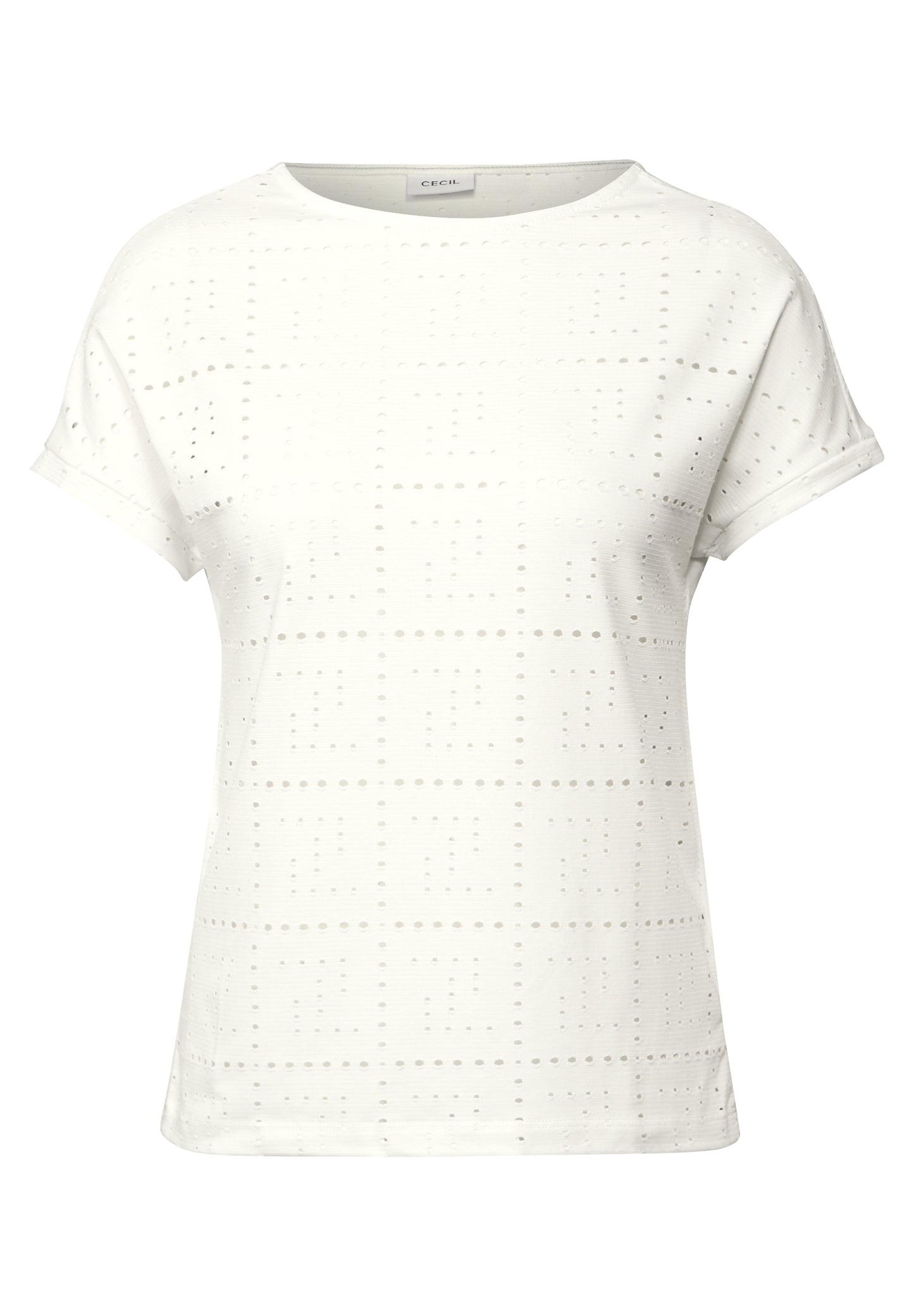 T-Shirt mit Lochmuster