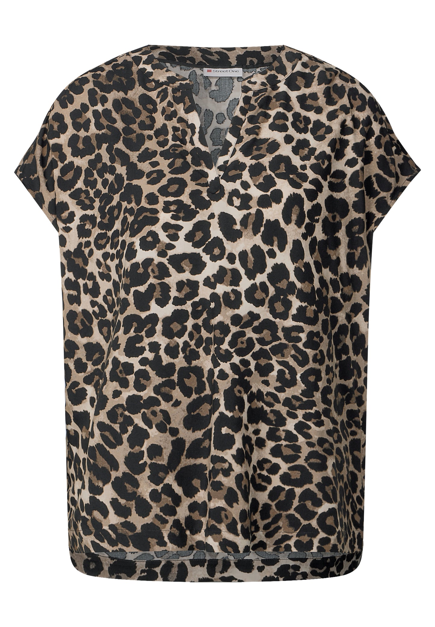 Blusenshirt mit Leo-Muster