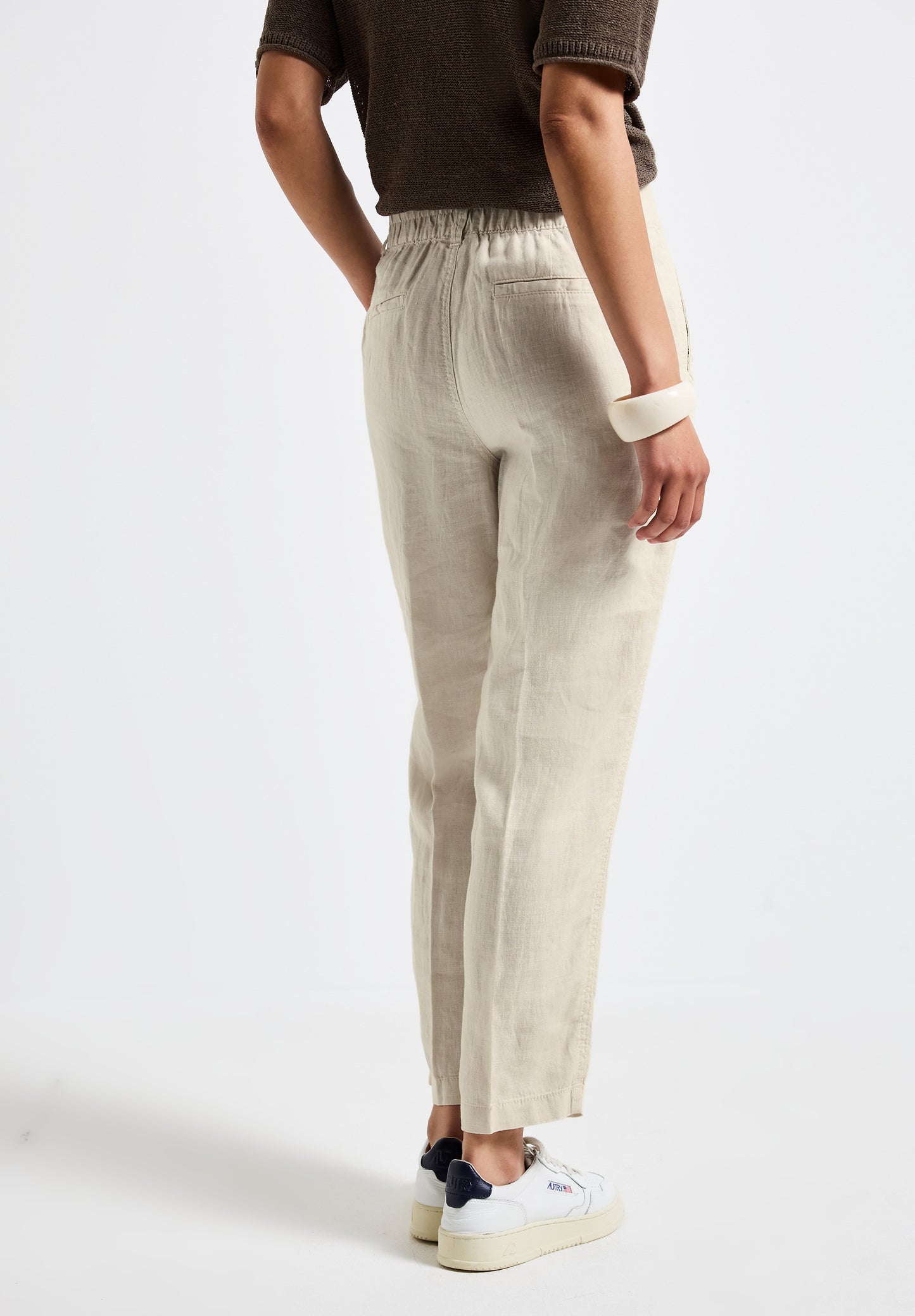 Leinen-Chino im Casual Fit