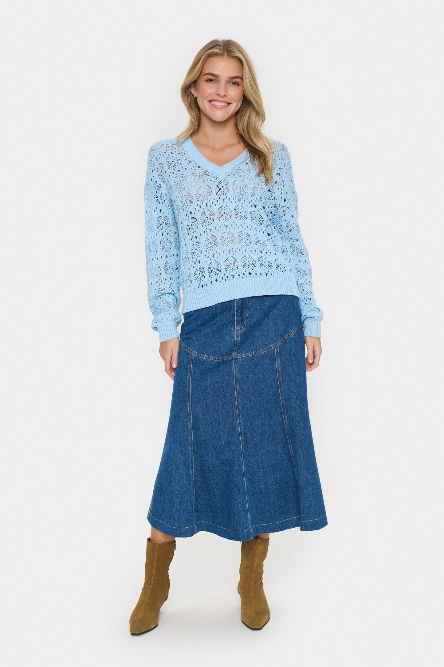JunaSZ V-Neck Pullover